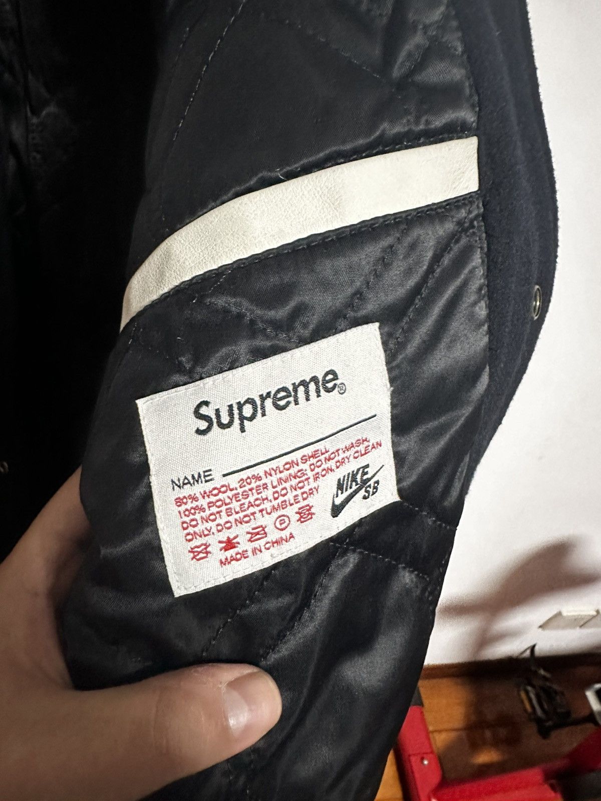 Nike × Supreme Supreme Nike SB varsity jacket Size US L / EU 52-54 / 3 - 6 Thumbnail