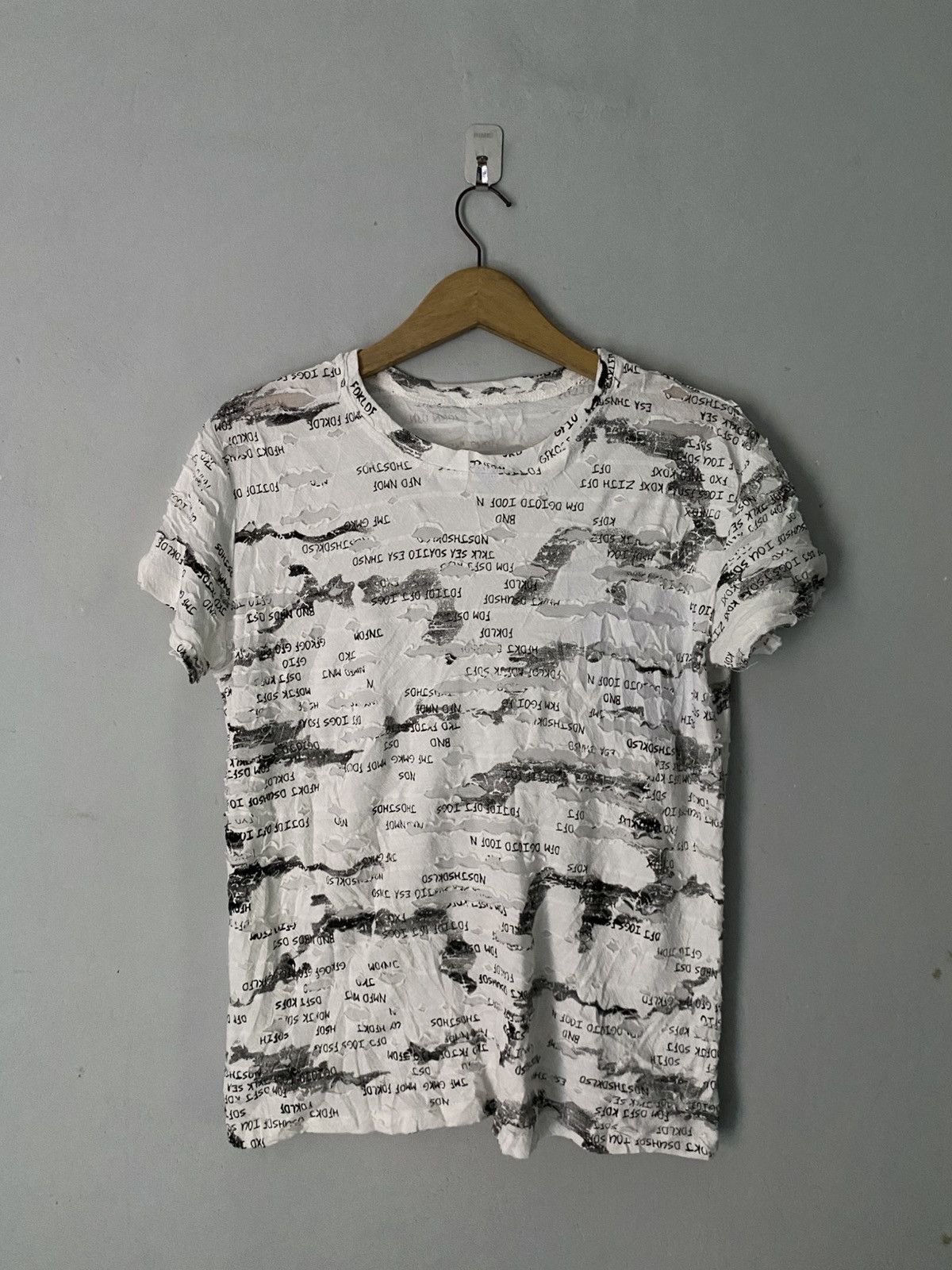Le Grande Bleu (L.G.B.) Bedrock x L.G.B white t-shirt undercover