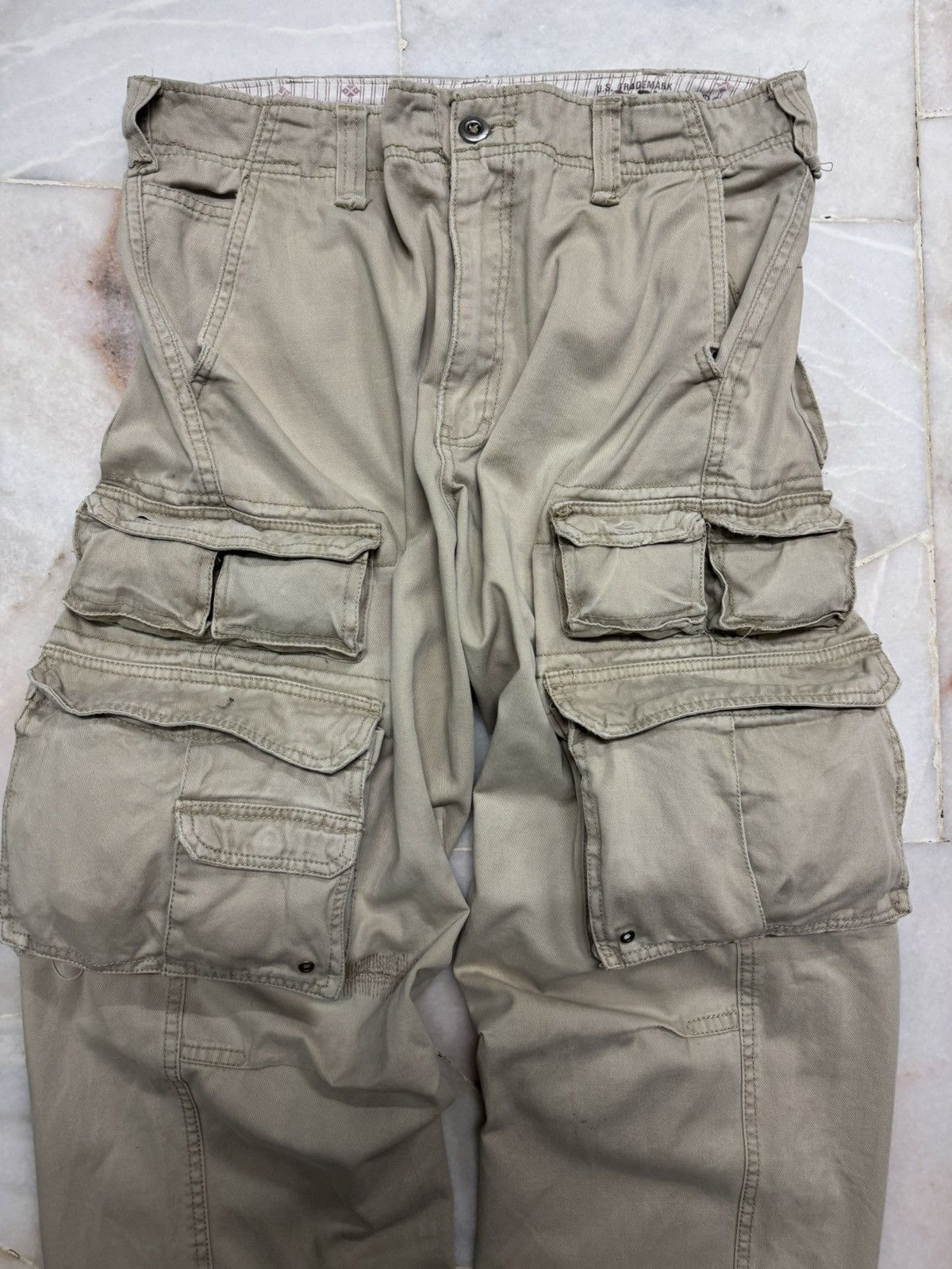 PPFM INSANE 3D POCKET VINTAGE USRN 95705 PLUGG CARGO DISTRESS Size US 34 / EU 50 - 7 Thumbnail