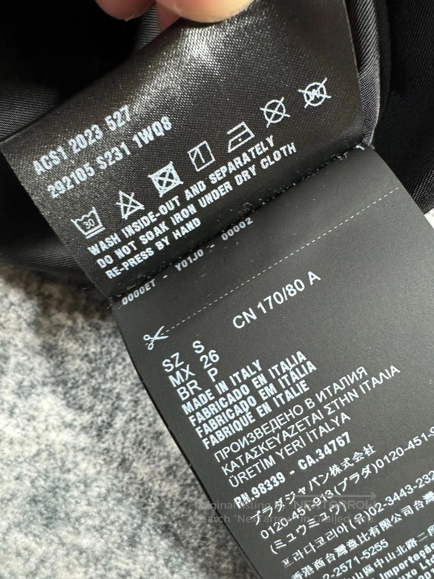 Prada Prada Triangle Logo Oversize Nylon Jacket| Size US S / EU 44-46 / 1 - 7 Thumbnail