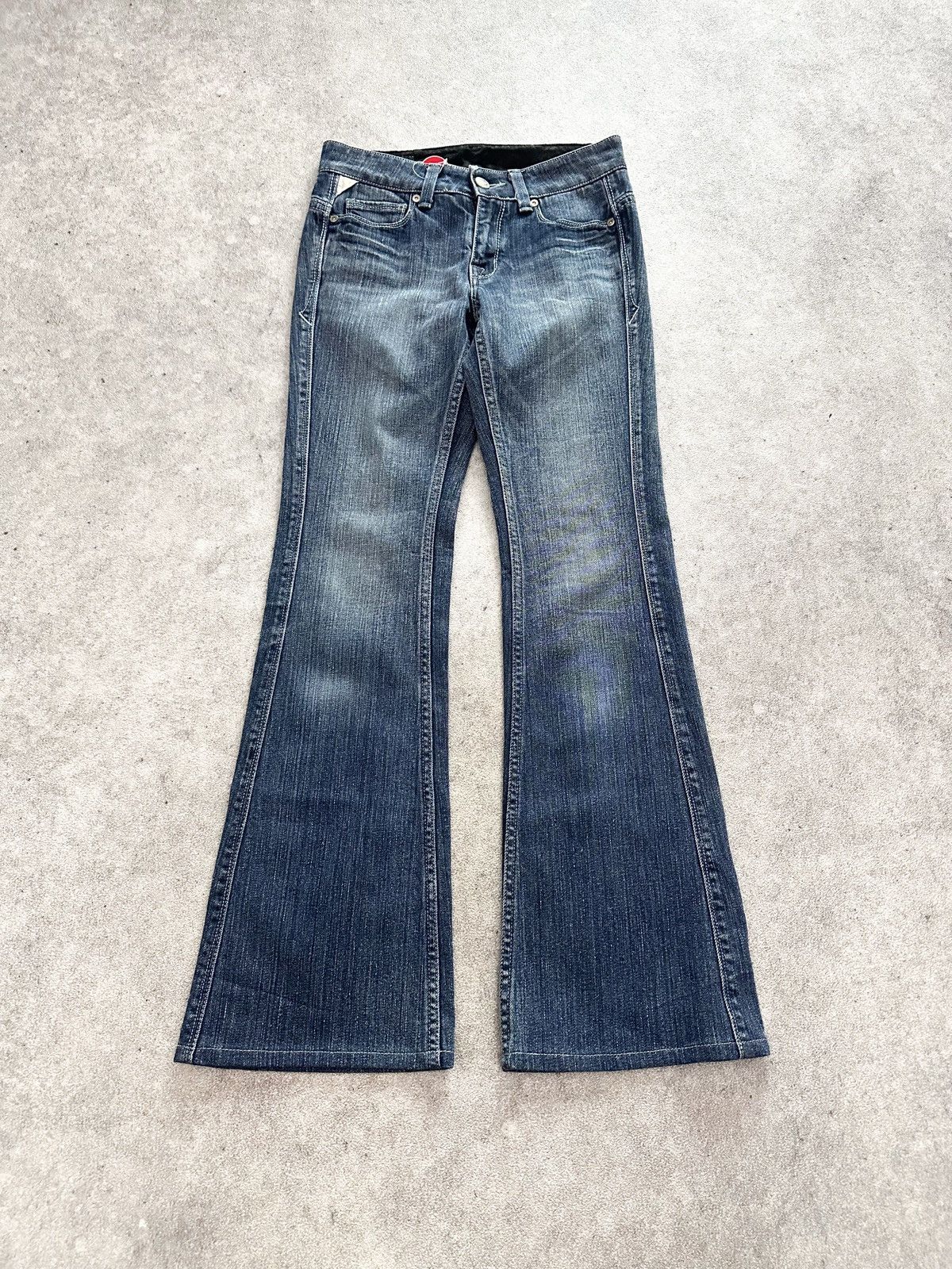 Tornado Mart 2000s Japanese Brappers Flared Washed Denim Jeans Lgb Size US 26 / EU 42 - 1 Thumbnail