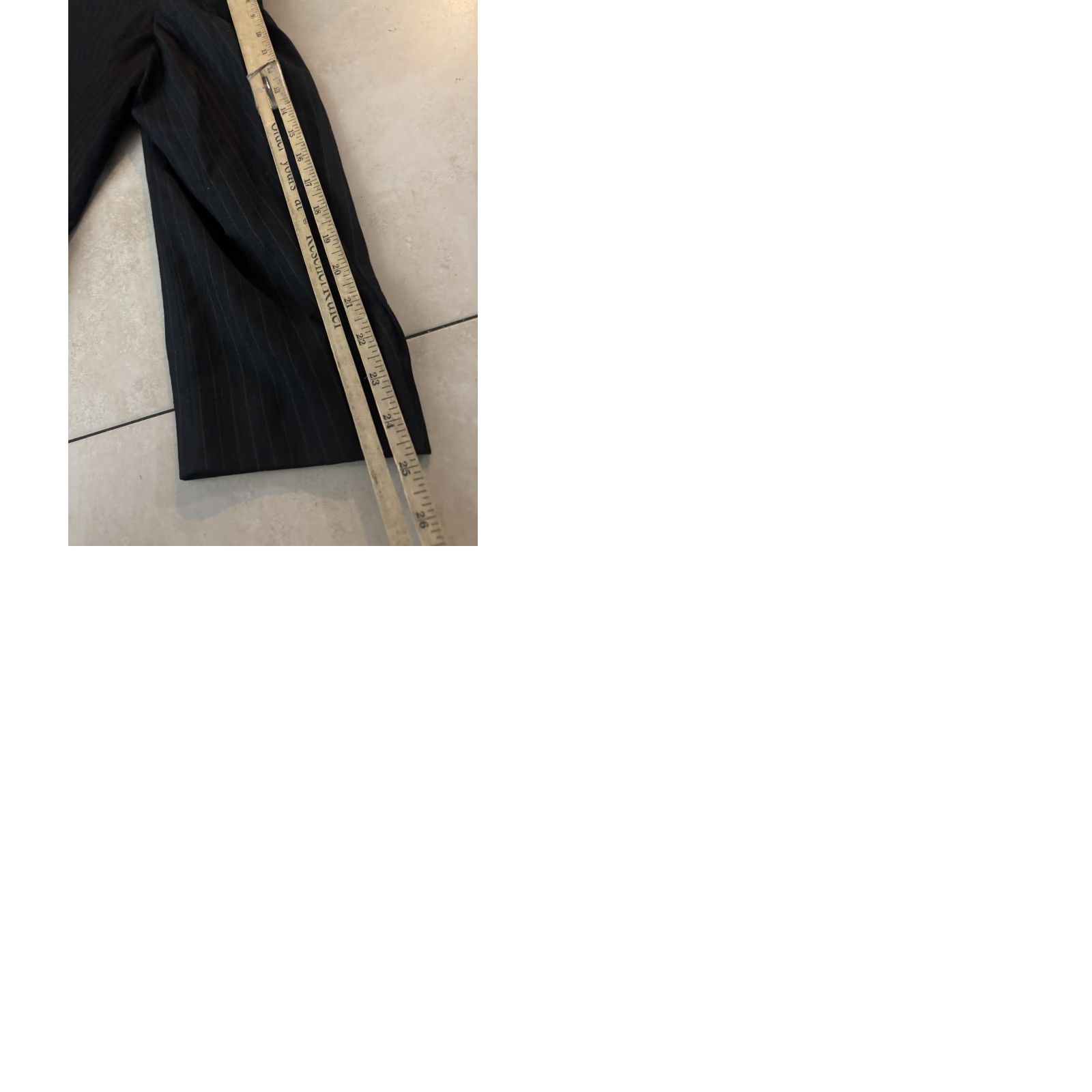 Ermenegildo Zegna Ermenegildo Zegna Suit Mens Charcoal Pinstripe Wool Trofeo Made Italy 2 Piece Size 42R - 9 Thumbnail