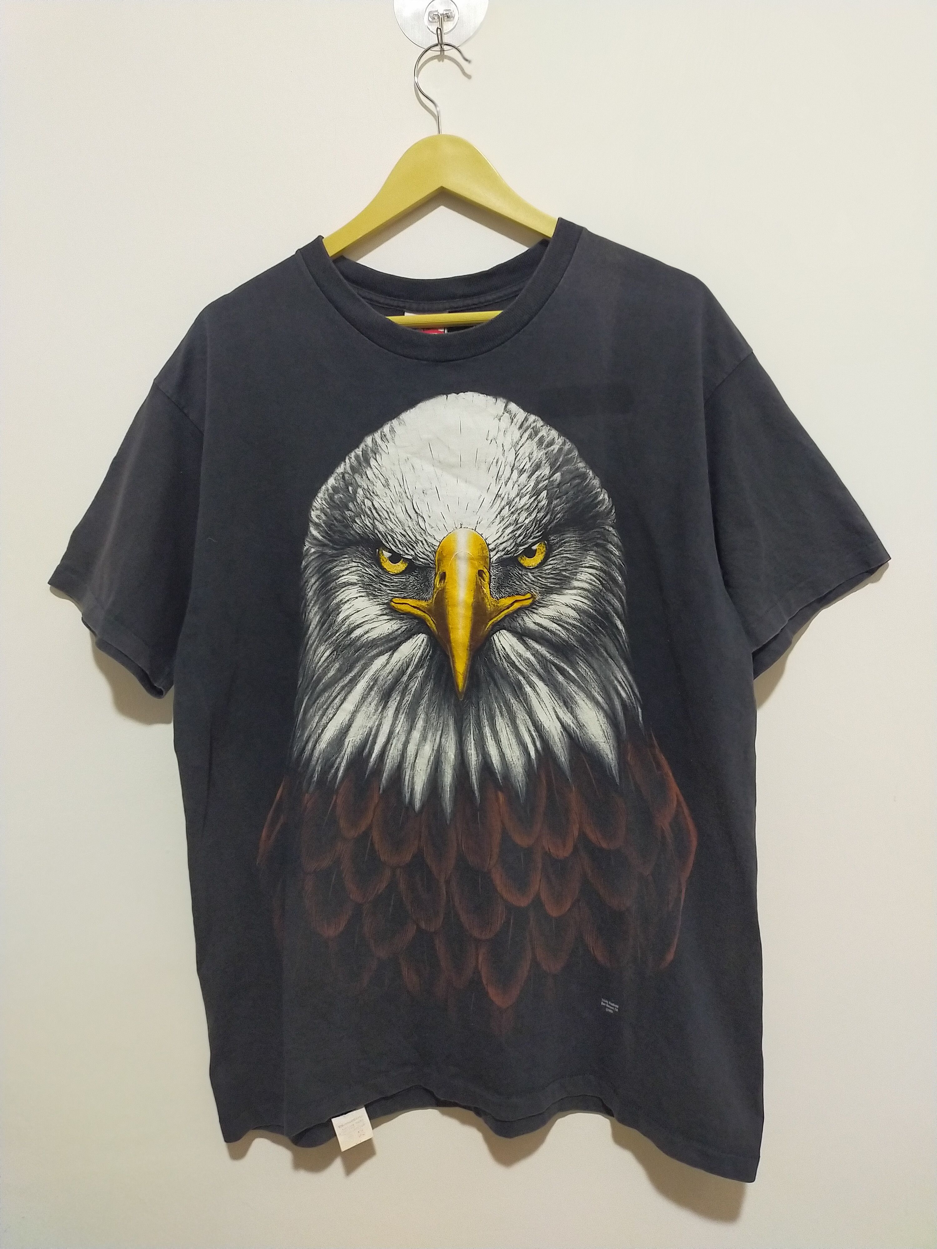Vintage VINTAGE 90'S SINGLE STITCH OVERPRINT AMERICAN BALD EAGLES Size US XL / EU 56 / 4 - 1 Thumbnail
