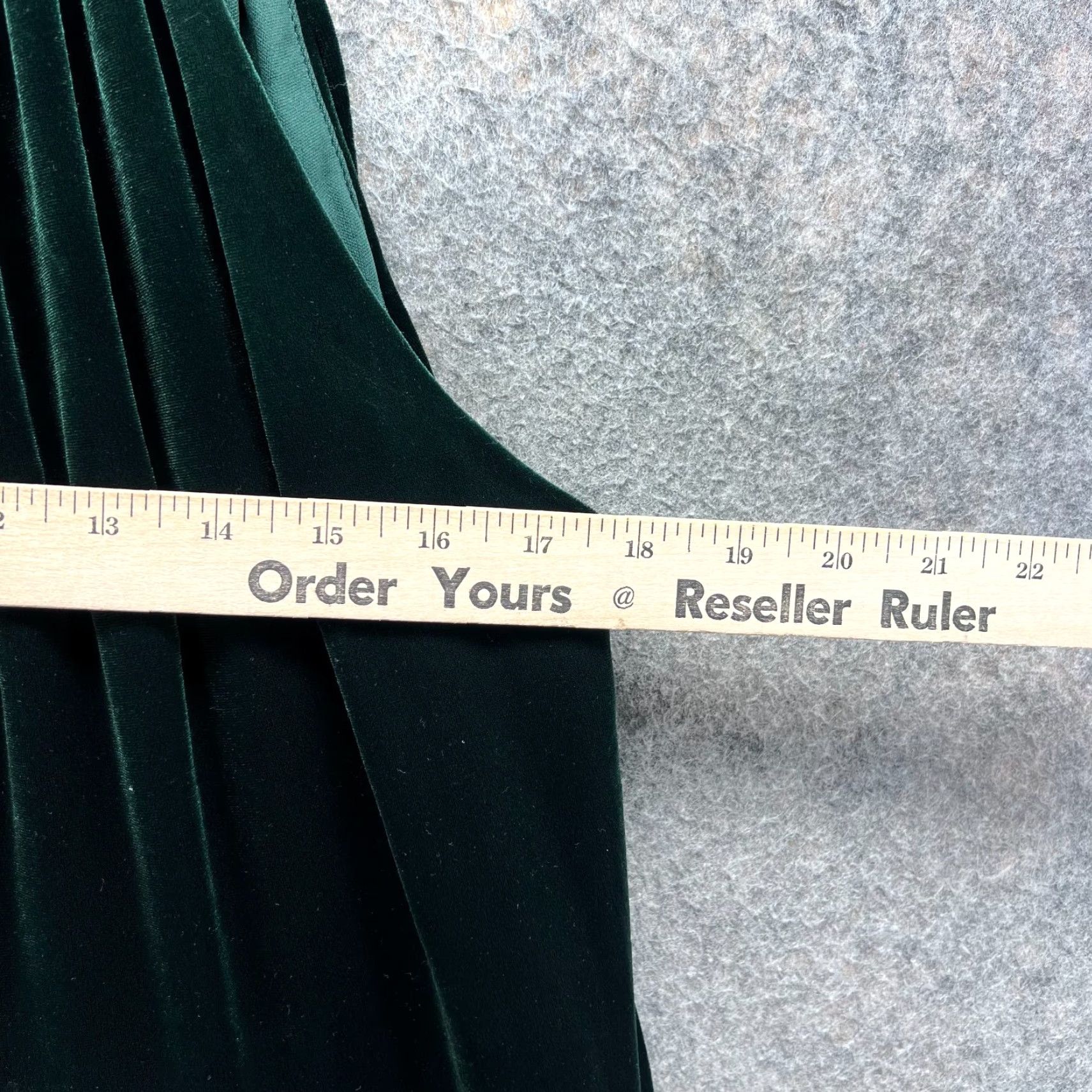 Ralph Lauren VINTAGE? No — Lauren Ralph Lauren Dress Women 8 Green Long Velvet Halter Gown Deep Pine Dress Sleeveless Halter A-Line Formal Party Wedding Size M / US 6-8 / IT 42-44 - 2 Thumbnail