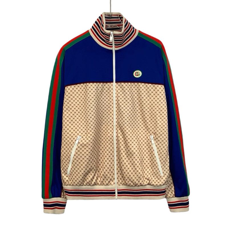 Gucci Gucci Color-blocked logo printed full-print striped zipper Size US S / EU 44-46 / 1 - 1 Thumbnail