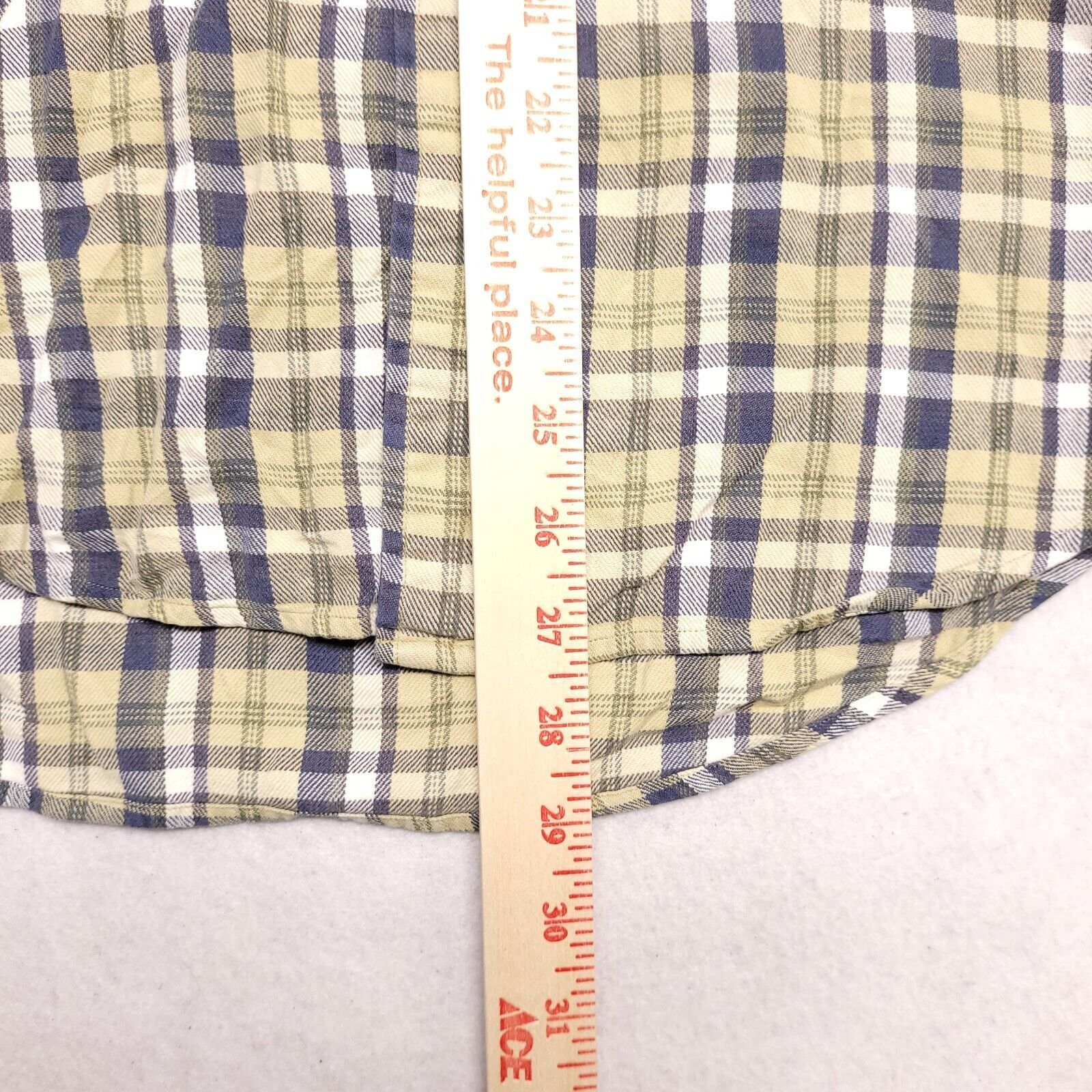 Roundtree & Yorke Roundtree & Yorke Madras Flannel Shirt Mens Size S Yellow Size US S / EU 44-46 / 1 - 8 Thumbnail