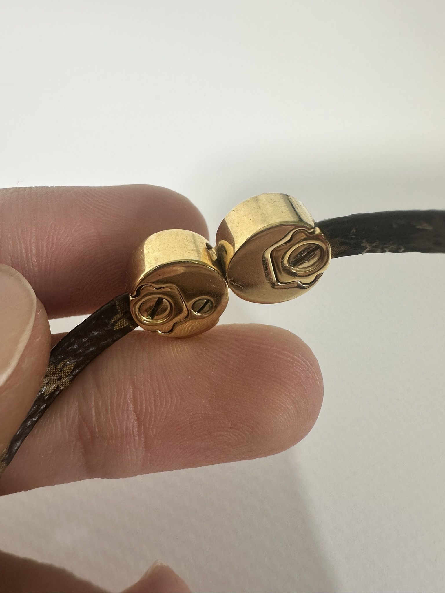 Louis Vuitton Louis Vuitton Historic Bracelet LV Mini Monogram Brown Size ONE SIZE - 6 Thumbnail