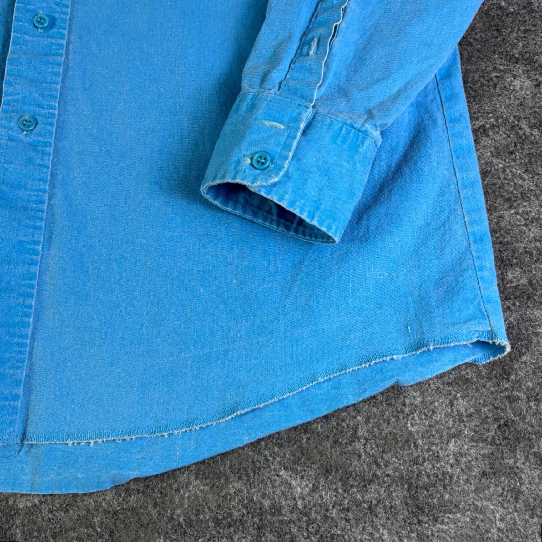 Wrangler VINTAGE Wrangler Mens Western Denim Shirt Blue Long Sleeve Regular XL USA Made Size US XL / EU 56 / 4 - 6 Thumbnail