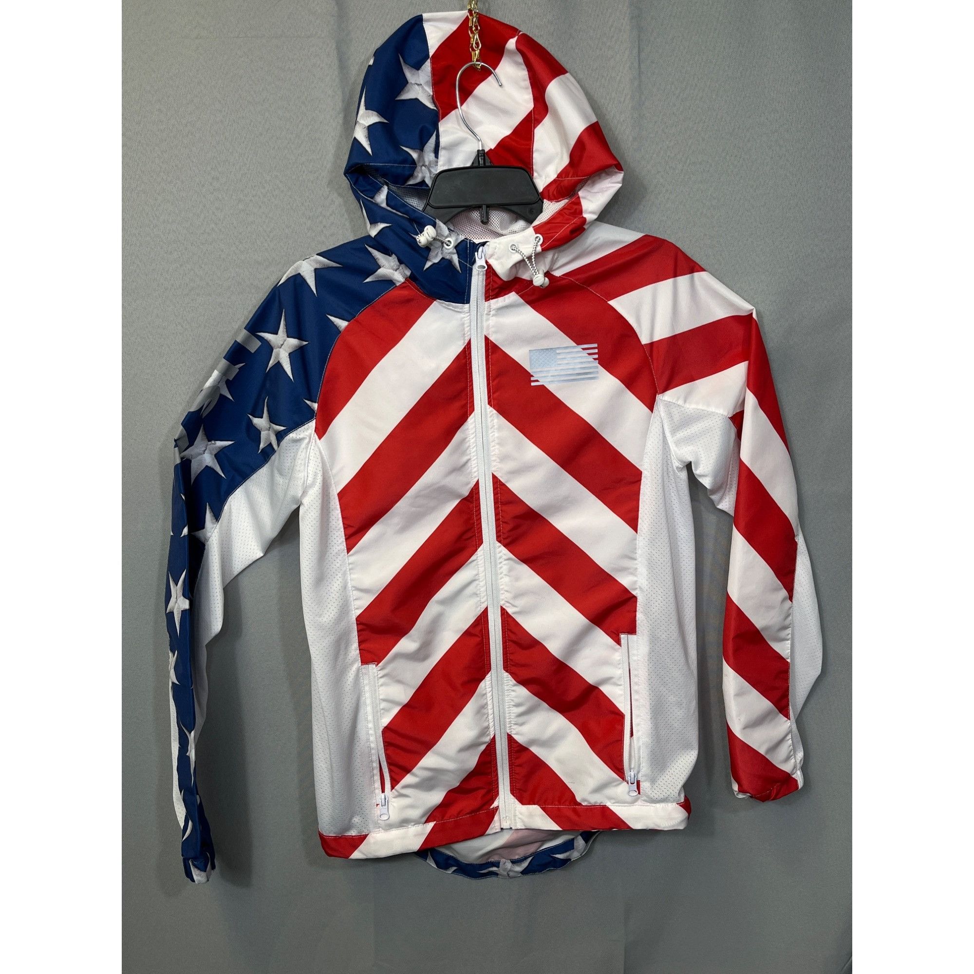 Carbon Carbon Womens Patriotic Hooded Jacket Size S SKU 7312 Size S / US 4 / IT 40 - 1 Thumbnail
