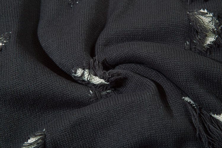 Japanese Brand × Vintage Casual Star Distressed Oversized Sweater Knitwear Size US XL / EU 56 / 4 - 5 Thumbnail