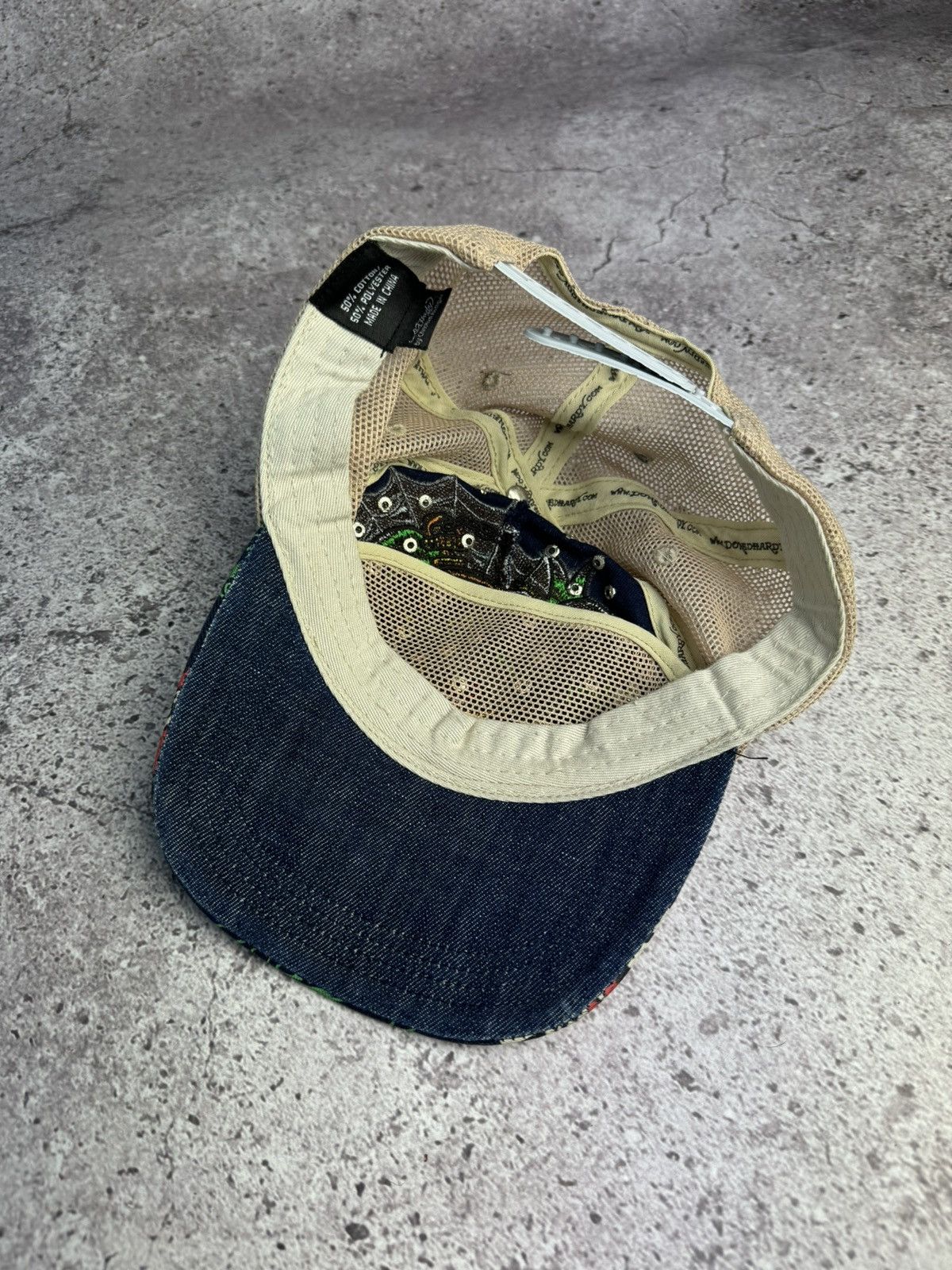 Ed Hardy × Vintage Vintage Ed Hardy Cap Y2K Trucker Hat Size ONE SIZE - 5 Thumbnail