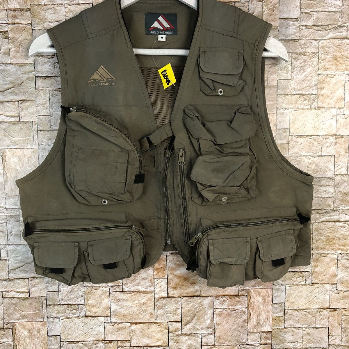 Japanese Brand Field Member fishing gear multipocket Green Vest #A1048 Size US M / EU 48-50 / 2 - 6 Thumbnail