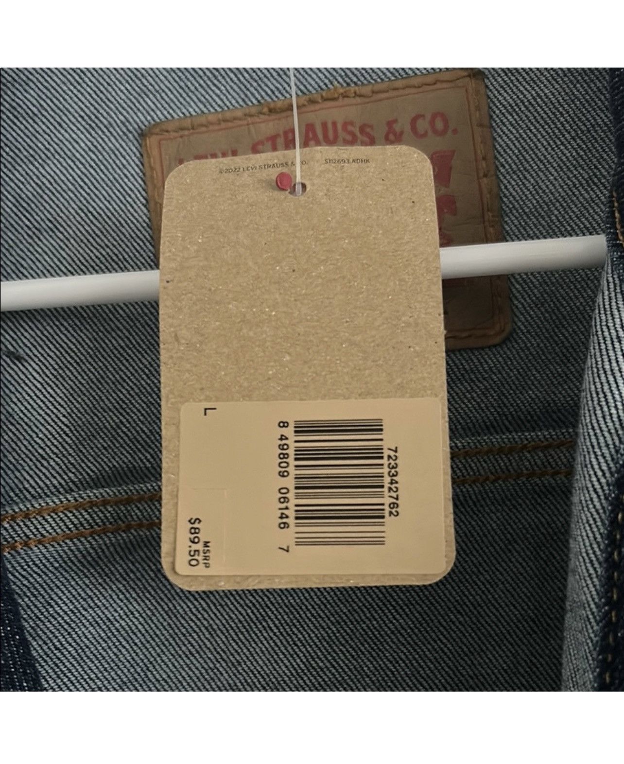 Levi's Levis Dark Blue Denim Jacket Size US L / EU 52-54 / 3 - 5 Thumbnail