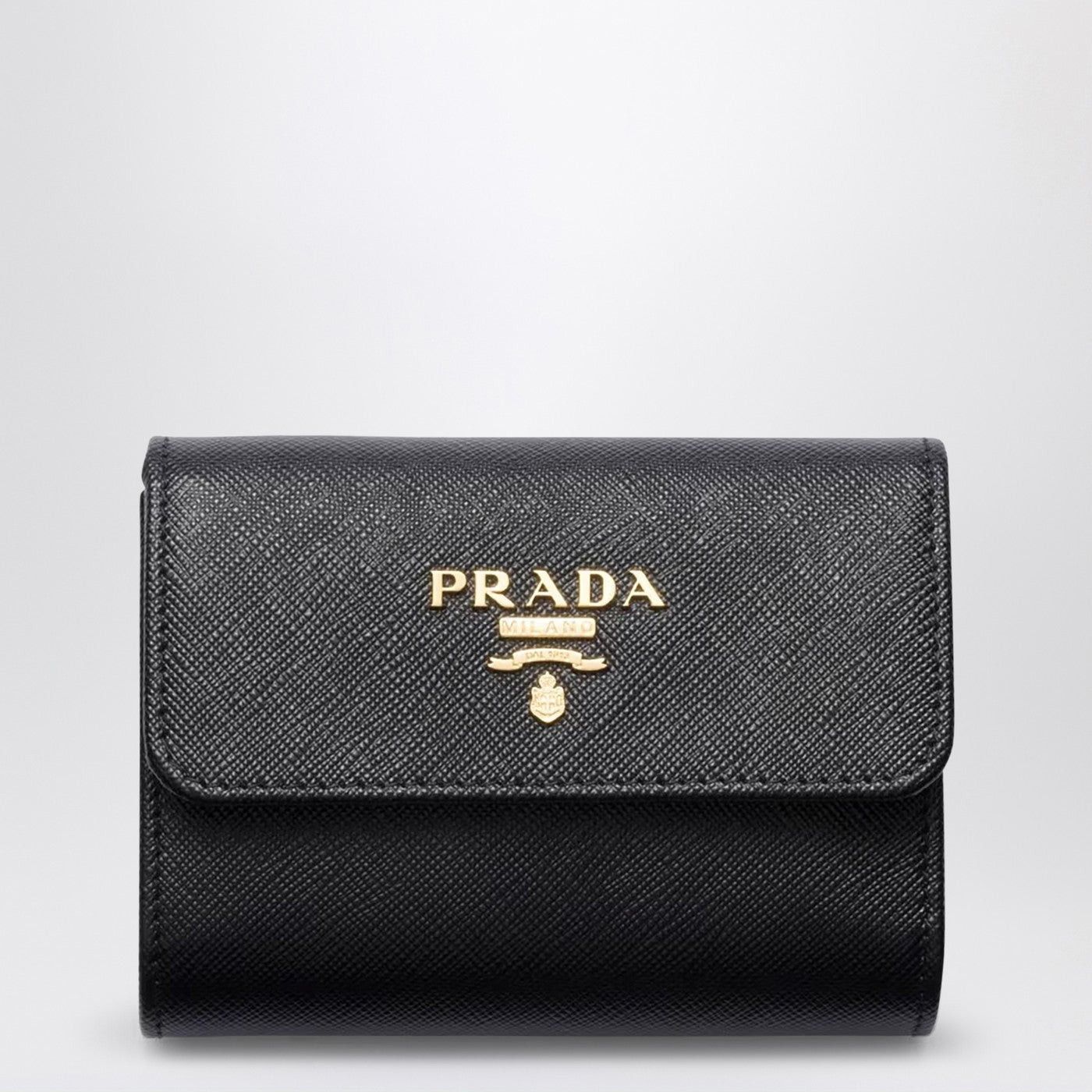 Prada Prada Small Black Saffiano Wallet Size ONE SIZE - 1 Thumbnail
