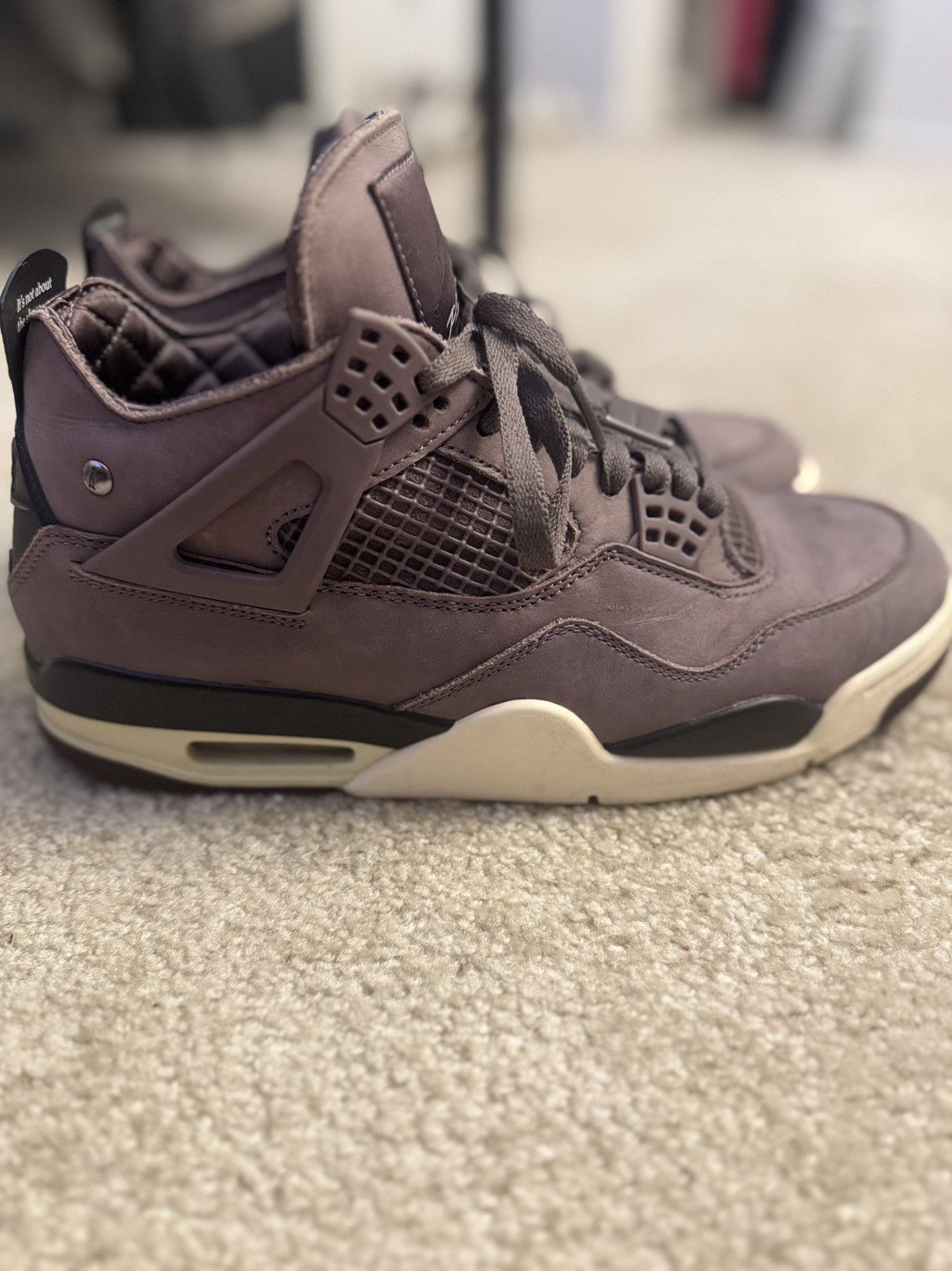 A Ma Maniere × Nike JORDAN 4 A MA MANIÉRE VIOLET ORE Size US 9.5 / EU 42-43 - 1 Thumbnail