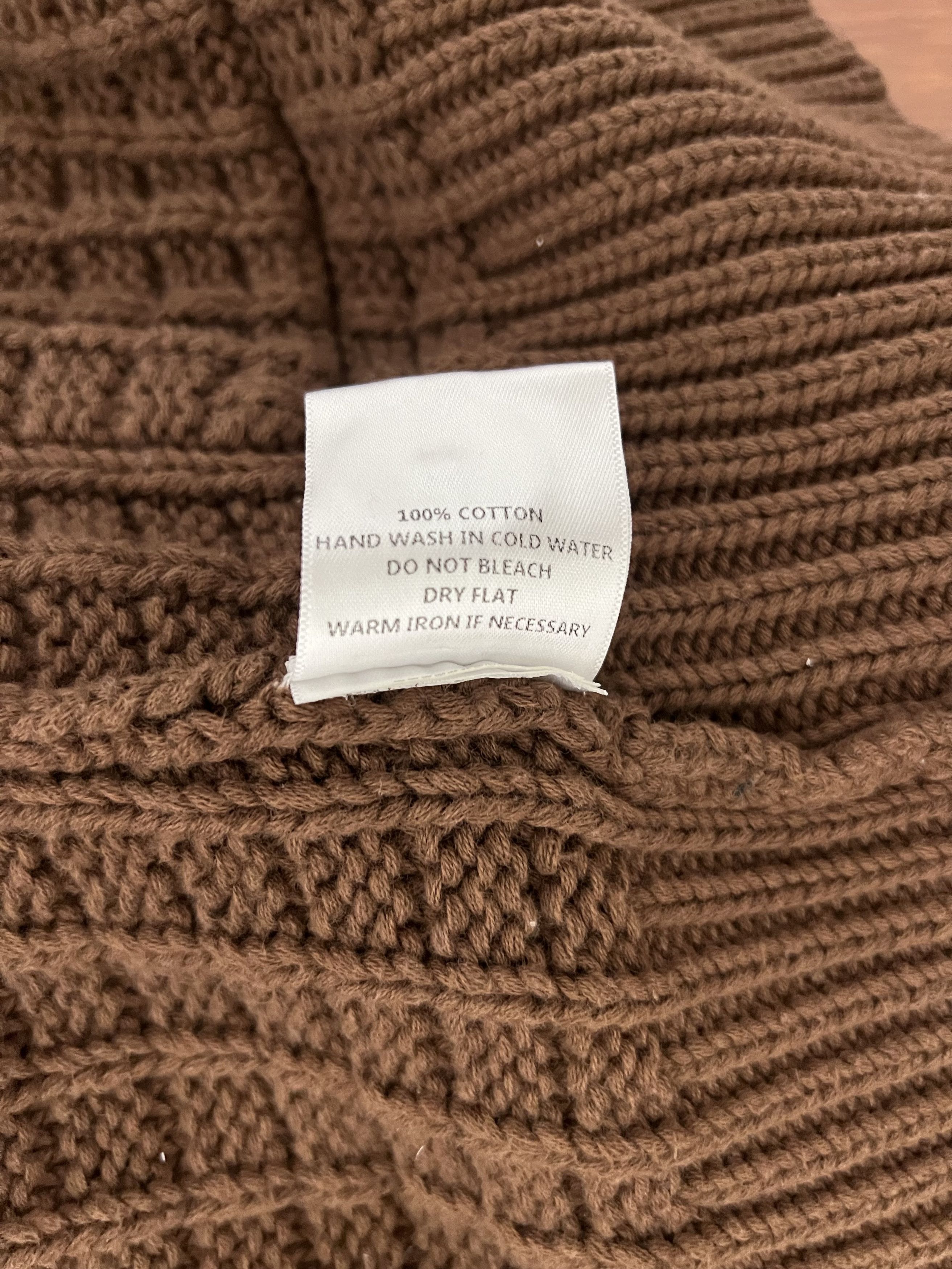 Every Other Thursday 💚 Every Other Thursday Waffle Knit Cardigan Brown NEW Size US M / EU 48-50 / 2 - 14 Thumbnail