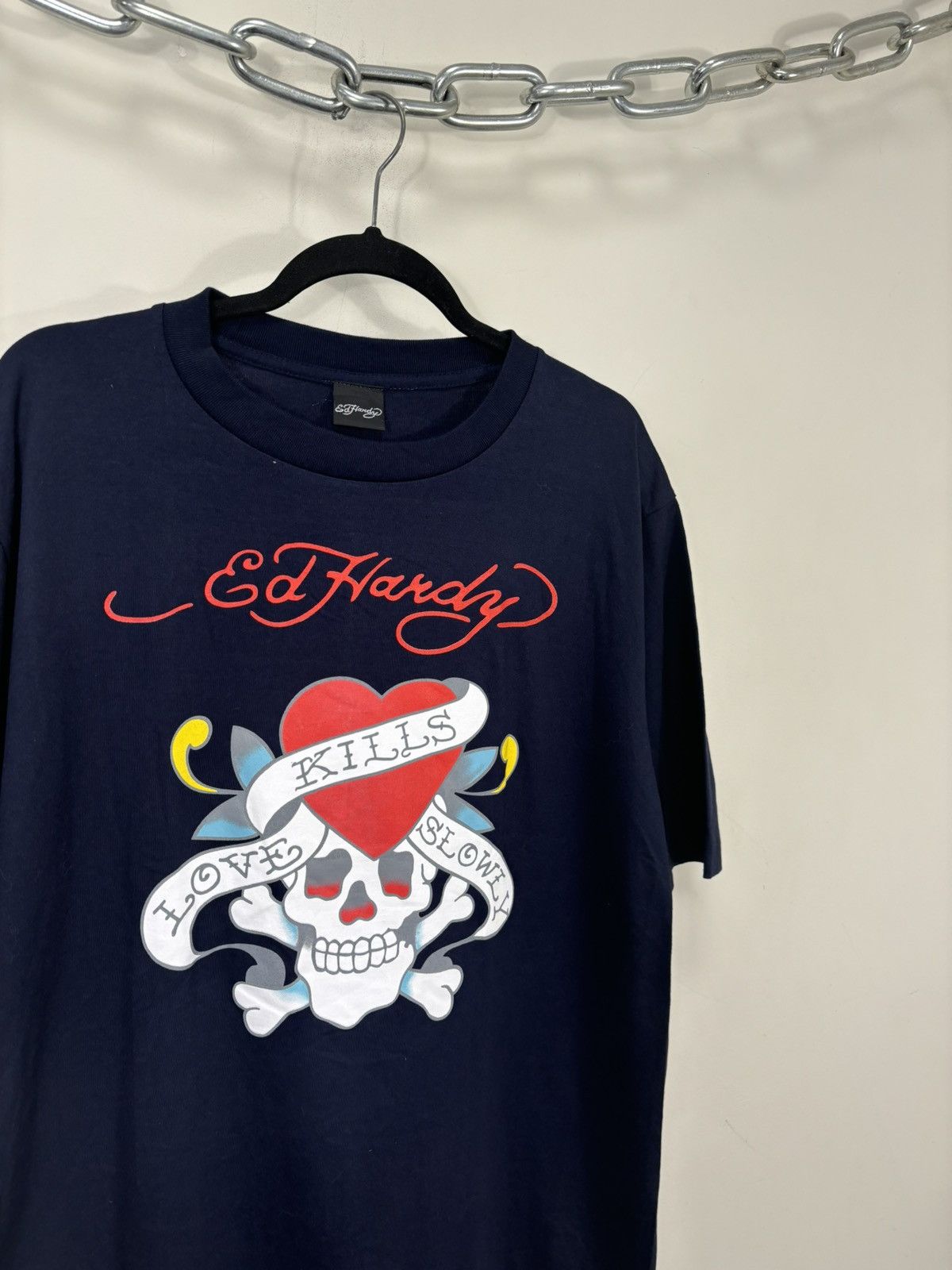 Ed Hardy Vintage Ed Hardy Y2K Love Skull Heavy Cotton Hype T-Shirt Size US XL / EU 56 / 4 - 5 Thumbnail