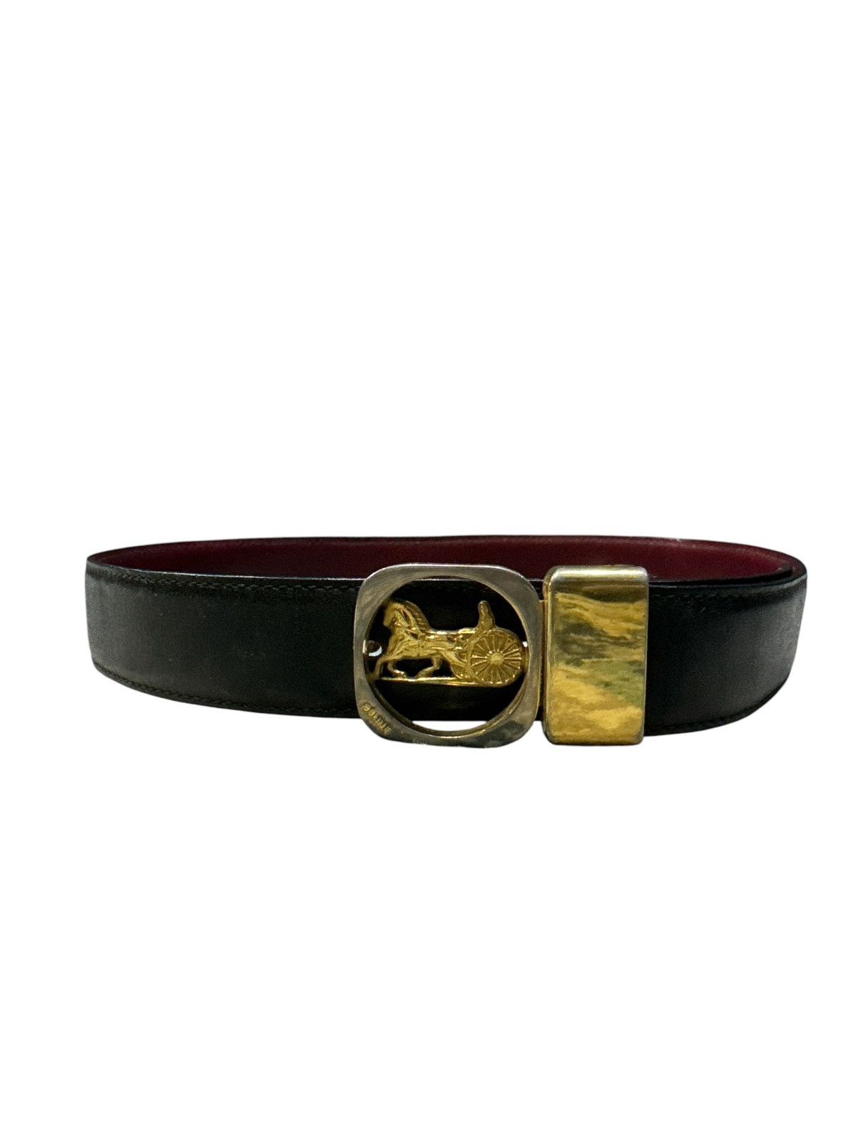 Celine VINTAGE CELINE REVERSIBLE LEATHER BELT SIZE 24-26 ITALY Size 26 - 1 Thumbnail