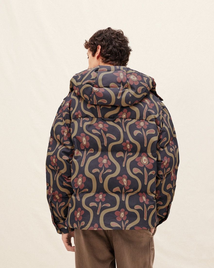 Jacquemus o1mle0625 La doudoune Chemise Jacket in Print Brown Flowers Size US M / EU 48-50 / 2 - 6 Thumbnail