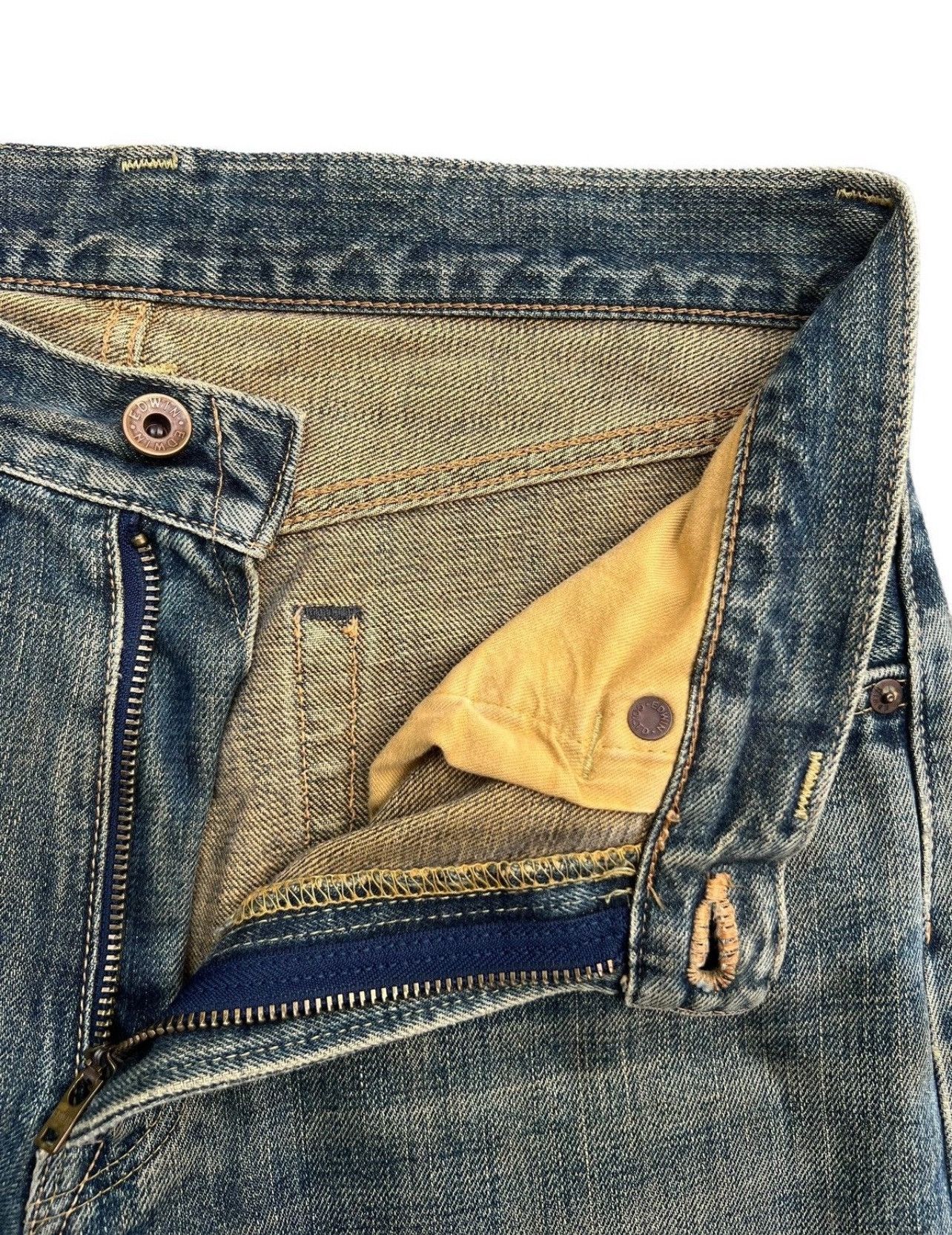Edwin Edwin 505x Selvedge Distressed Mudwash Wide Jeans 31x30 Size US 31 - 11 Thumbnail