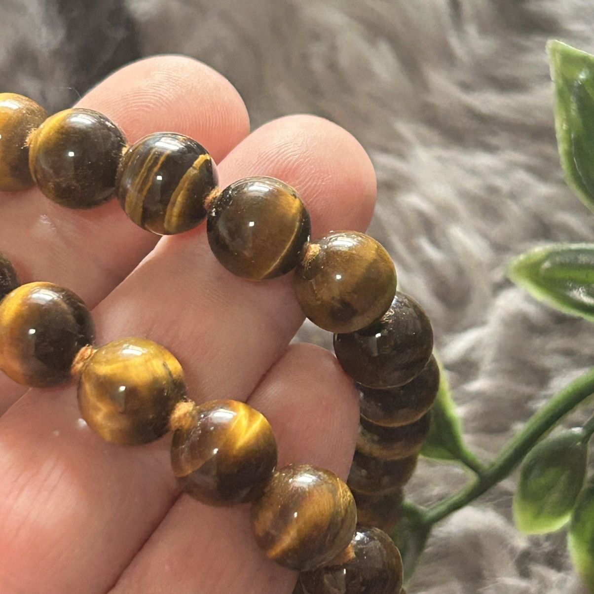 Handmade Handcrafted genuine stone tigers eye beaded necklace Size ONE SIZE - 5 Thumbnail