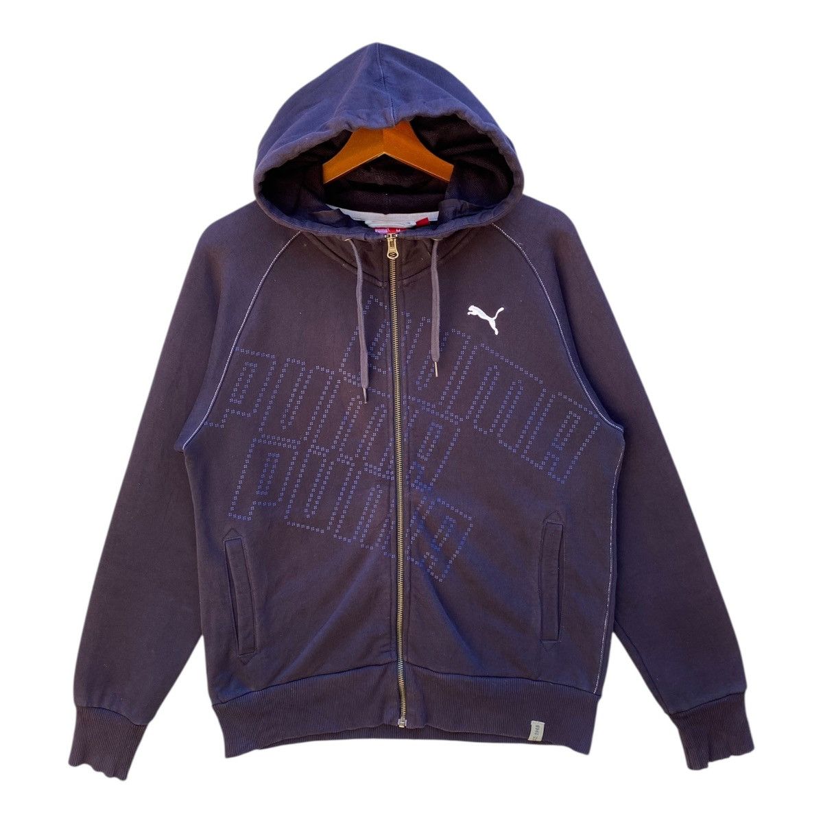 Puma Puma Hoodie Full Zip Big Spellout Double Pocket Size M Size US M / EU 48-50 / 2 - 1 Thumbnail
