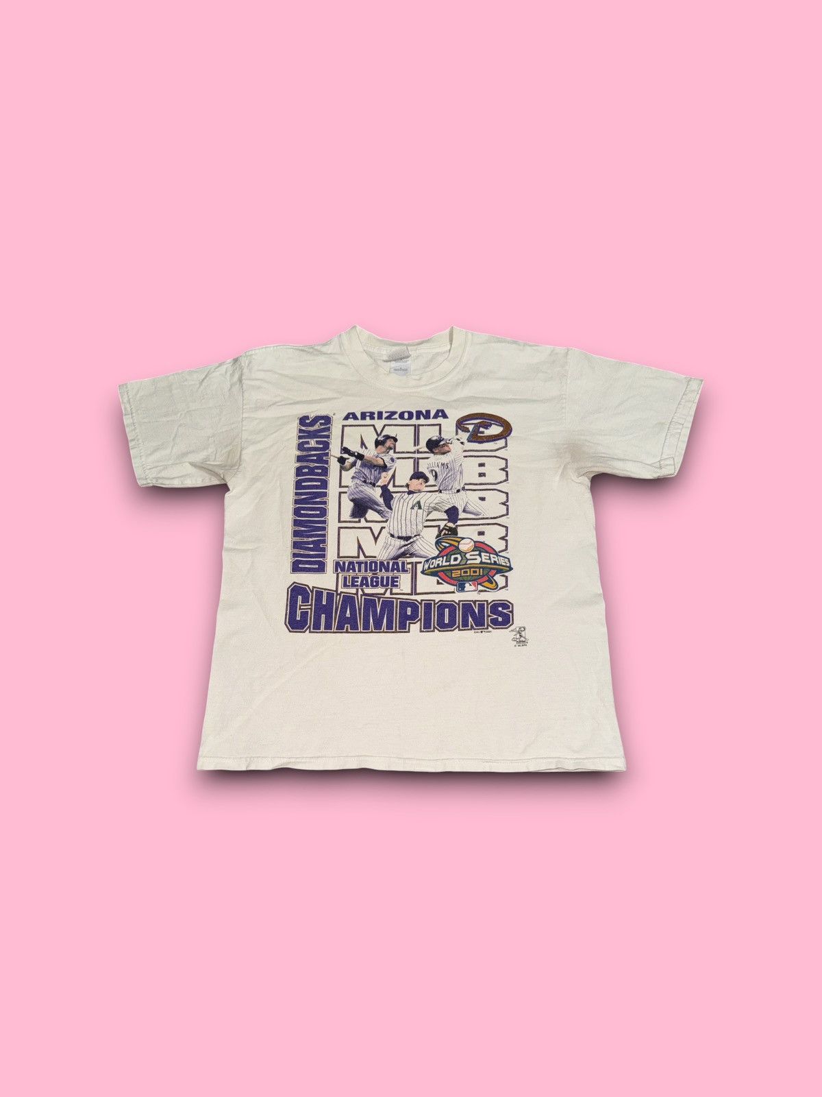 Delta Vintage 2001 World Series Diamondbacks Champions T-shirt MLB Size US L / EU 52-54 / 3 - 2 Thumbnail