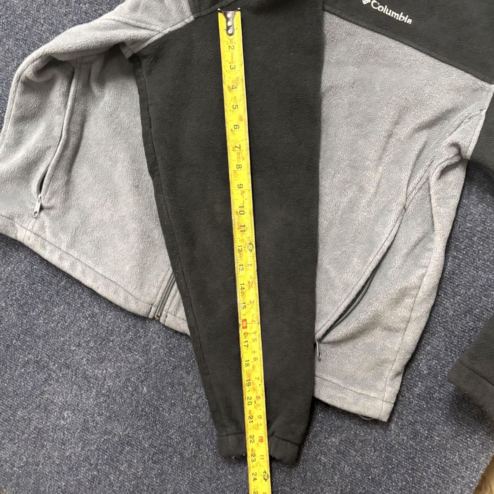 Vintage Columbia Jacket Mens 2XL Gray Black Fleece Full Zip Stand Collar Outdoor Casual Size US XXL / EU 58 / 5 - 5 Thumbnail