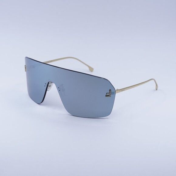 Fendi Fendi FE4121US 30X Sunglasses Endura Gold Shield Frame, Blue Size ONE SIZE - 1 Thumbnail