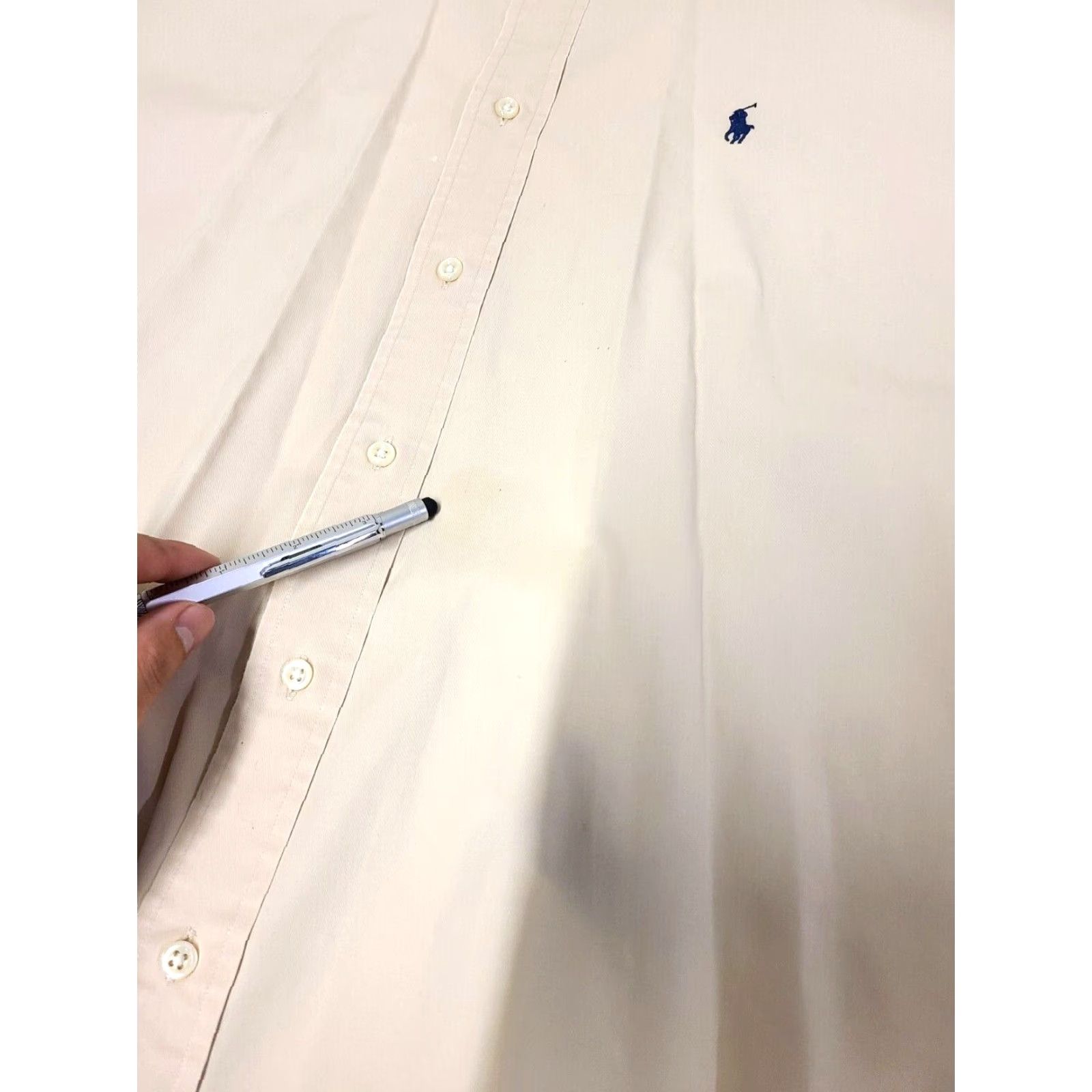 Polo Ralph Lauren Polo Ralph Lauren Shirt Men's Beige L Long Sleeve Button-Down Cotton Size US L / EU 52-54 / 3 - 5 Thumbnail