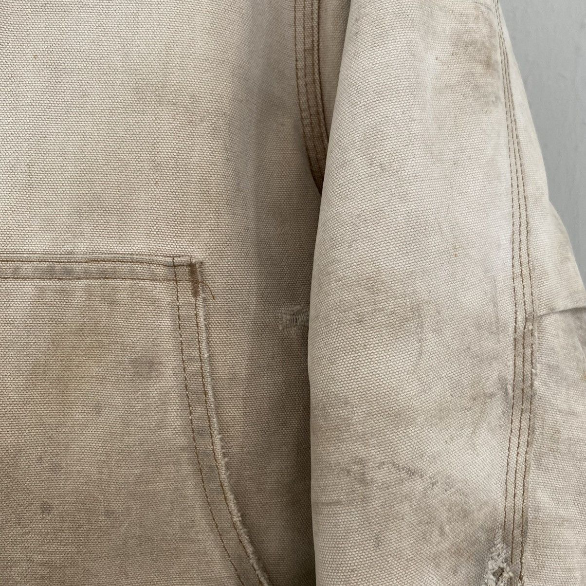 Carhartt Thrashed! VTG 90’s Carhartt Arctic Faded Dirty Work Jacket Size US M / EU 48-50 / 2 - 16 Thumbnail