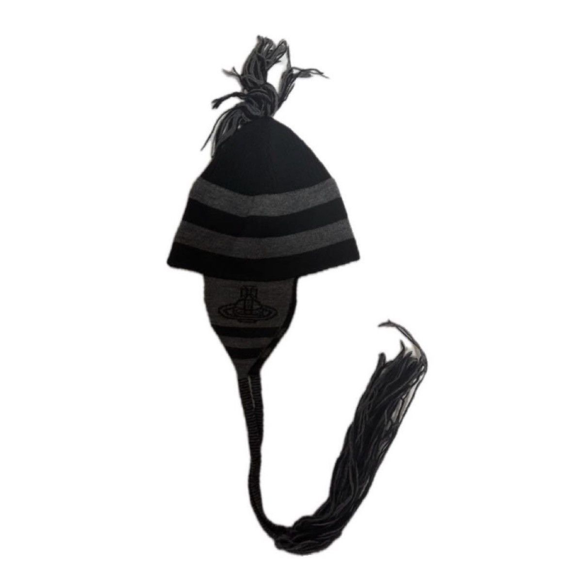 Vivienne Westwood Vivienne Westwood ORB ear flap beanie hat Y2K punk black Size ONE SIZE - 1 Thumbnail
