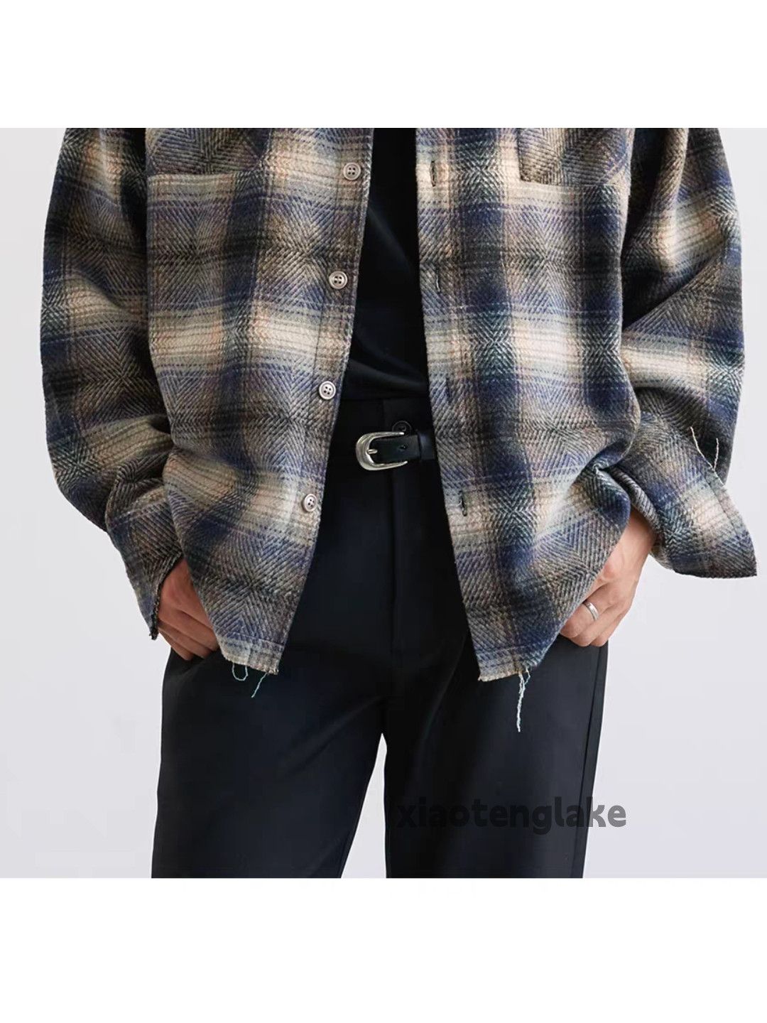 Vintage Unisex outdoor utility plaid loose pattern festival shirt Size US L / EU 52-54 / 3 - 5 Thumbnail