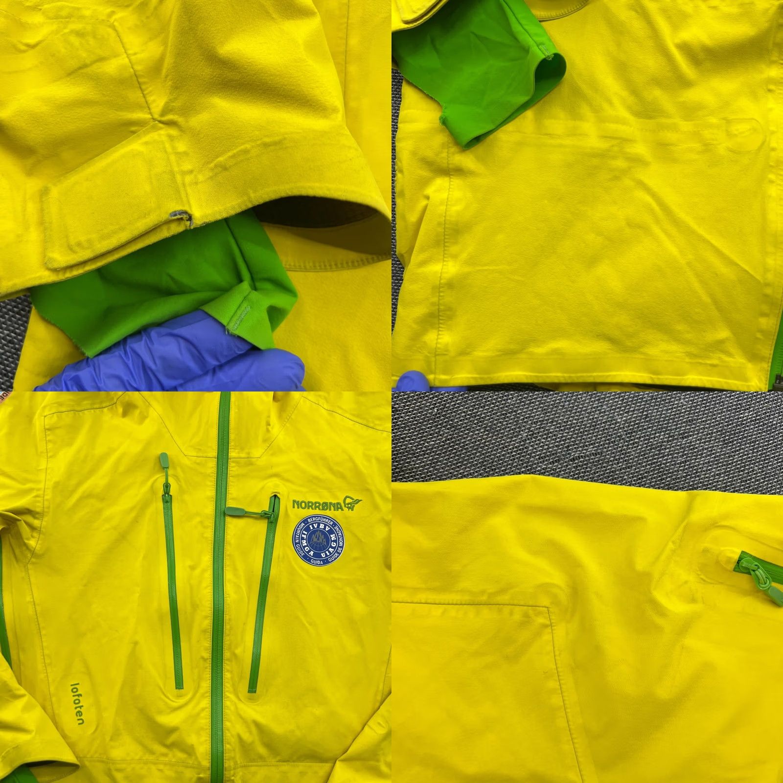 Vintage Norrona Gore-Tex Pro Jacket Yellow Mens Small Hooded Waterproof Windbreaker Size US S / EU 44-46 / 1 - 8 Thumbnail