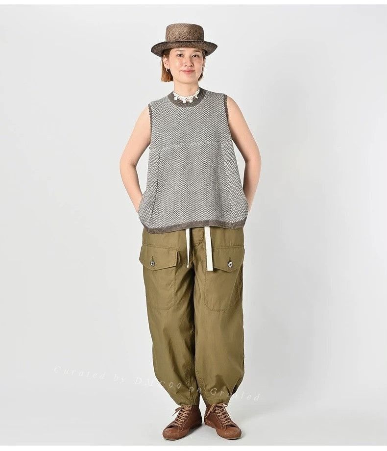 45rpm 45r Houndstooth Knit Vest Size M / US 6-8 / IT 42-44 - 1 Thumbnail