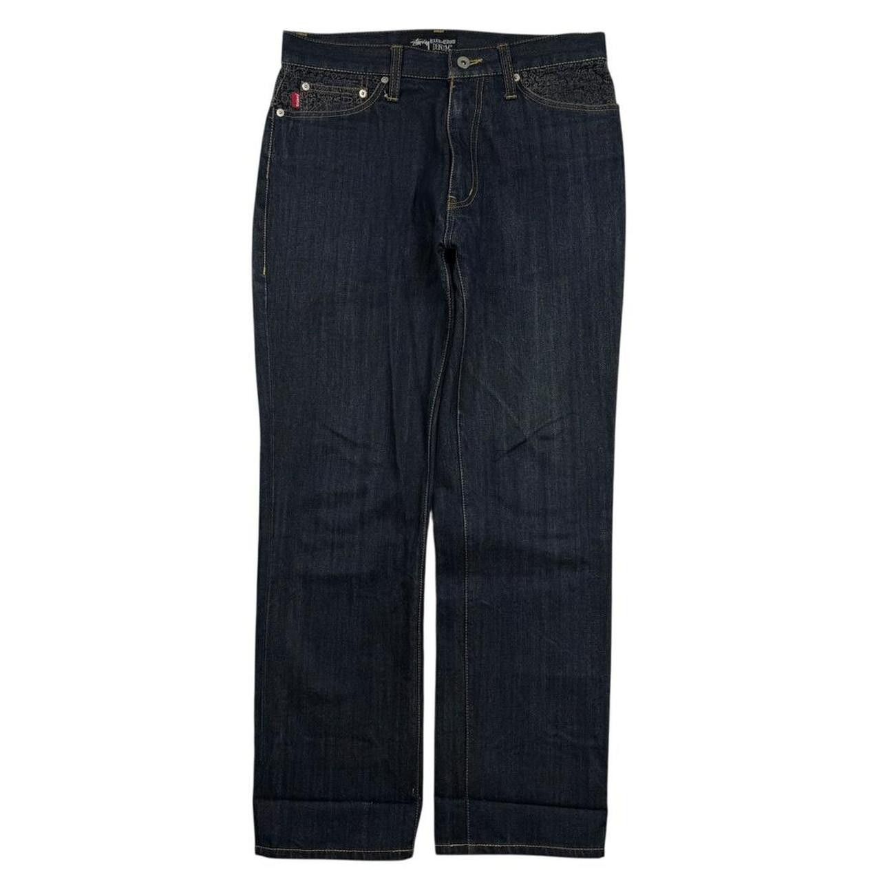 Stussy Vintage 2000s Stussy Rough & Rugged Dollar Jeans - Waist 32 Size US 32 / EU 48 - 2 Thumbnail