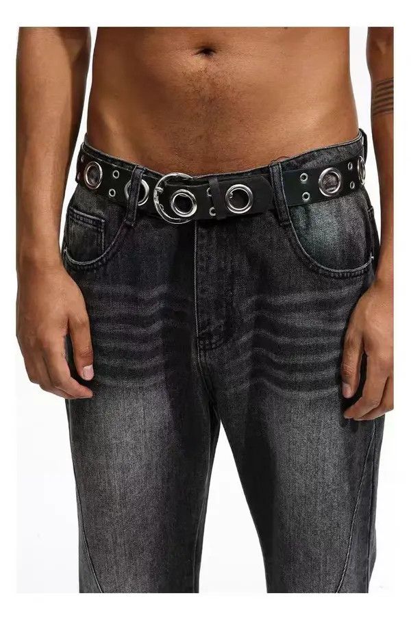VIBE washed faded ripped y2k flared jeans Size US 28 / EU 44 - 4 Thumbnail