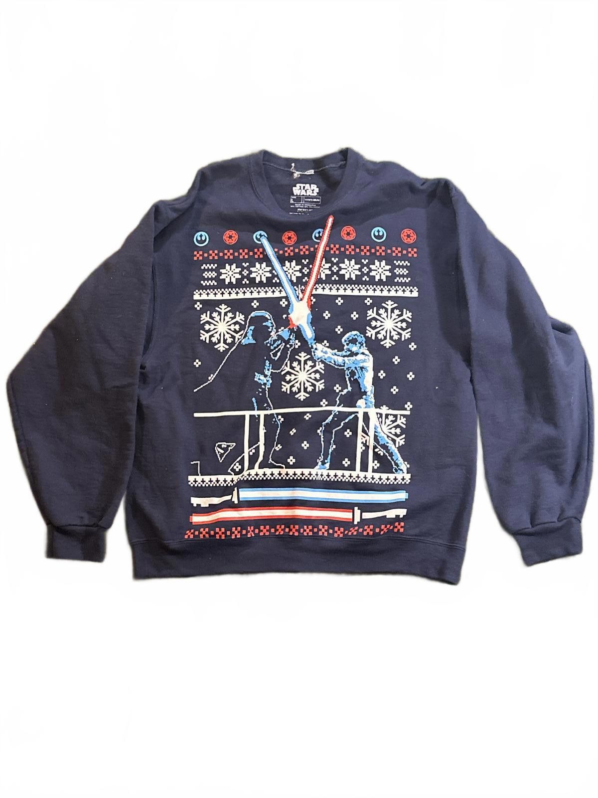 Other Star Wars x FifthSun "Father Feud" Blue Men's XL Sweater Size ONE SIZE - 1 Thumbnail