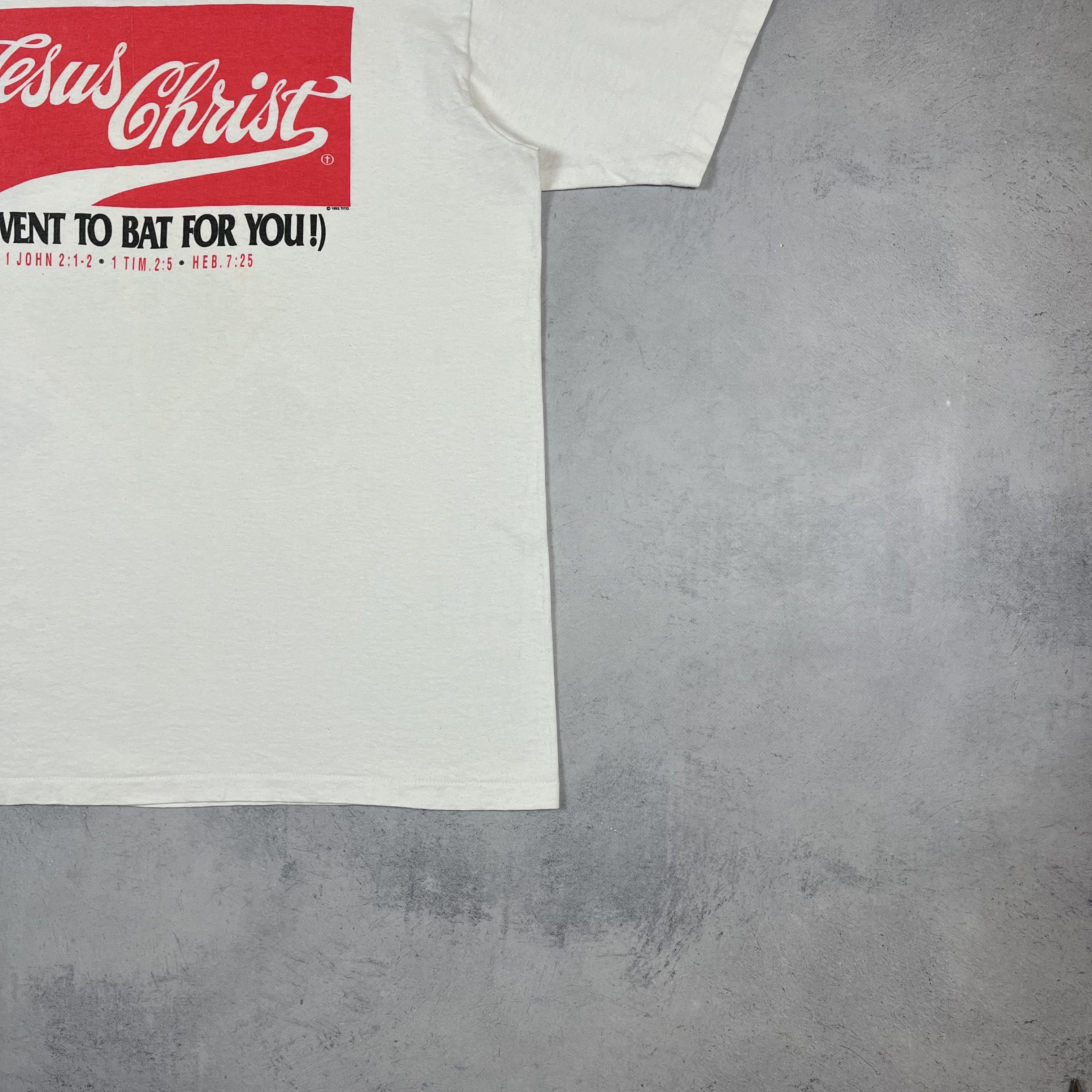 Vintage Vintage Living Epistles Jesus Christ Religion T Shirt 1993 Size US L / EU 52-54 / 3 - 18 Thumbnail