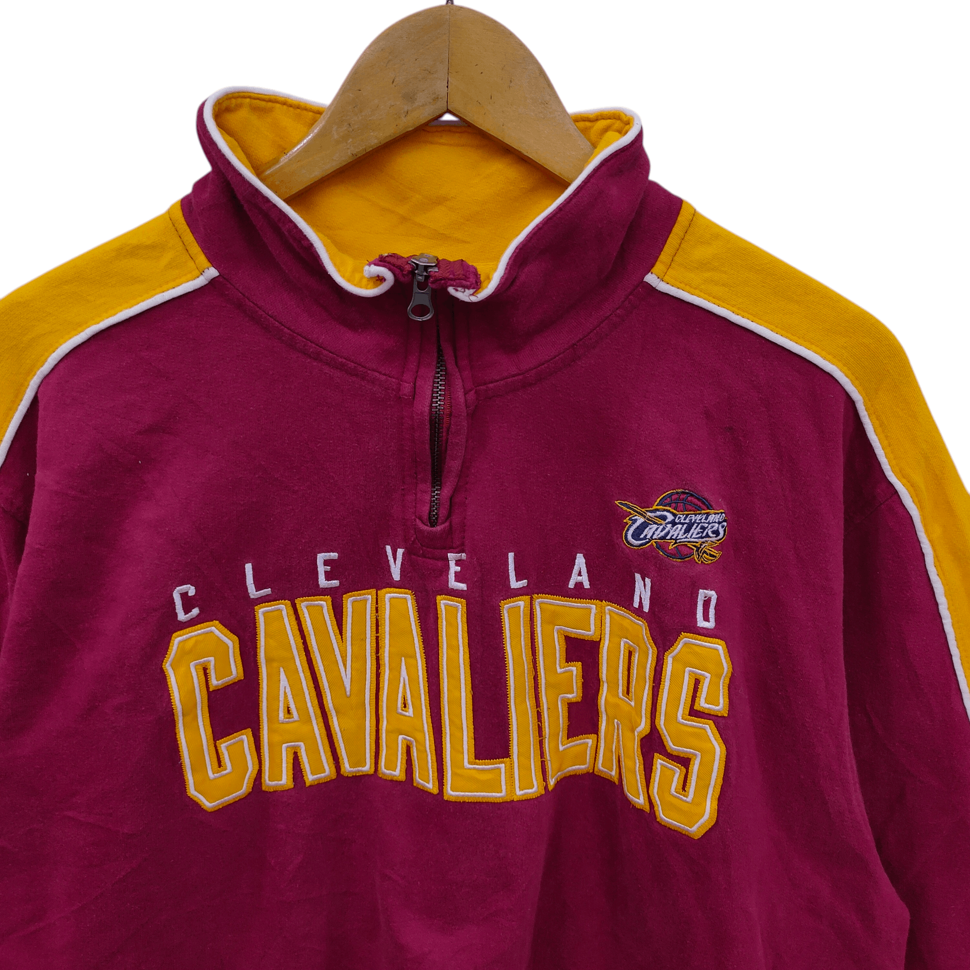 NBA Vintage Cleveland Cavaliers Quarter-Zip Maroon NBA Size US M / EU 48-50 / 2 - 4 Thumbnail