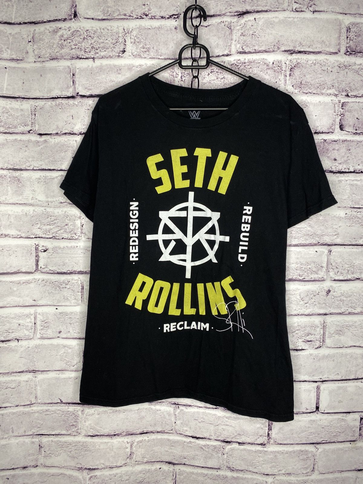 Band Tees Men's T-Shirt Seth Rollins WWE Redesign Reclaim Rebuild Size US M / EU 48-50 / 2 - 1 Thumbnail