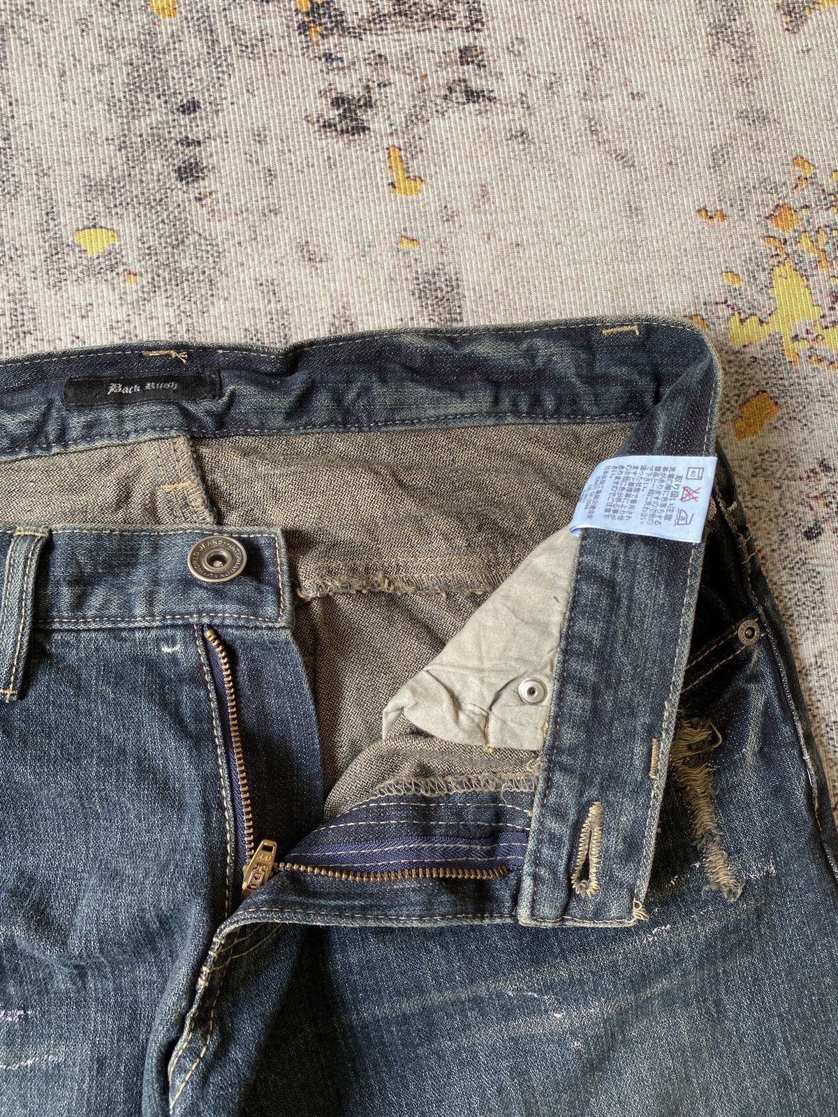 Japanese Brand Back Rush Distressed Splatter Design Flare Denim Size US 32 / EU 48 - 10 Thumbnail