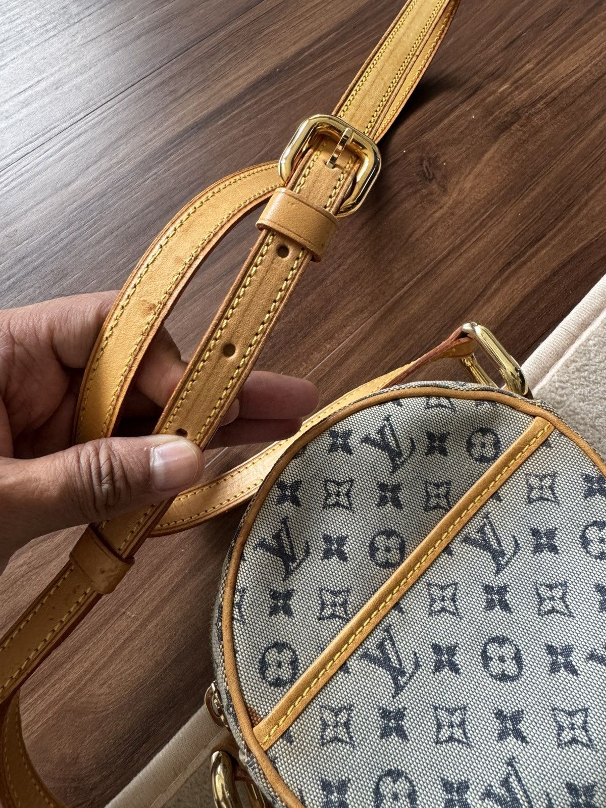 Louis Vuitton Louis Vuitton Blue Monogram Mini Lin Jeanne PM shoulder bag Size ONE SIZE - 10 Thumbnail