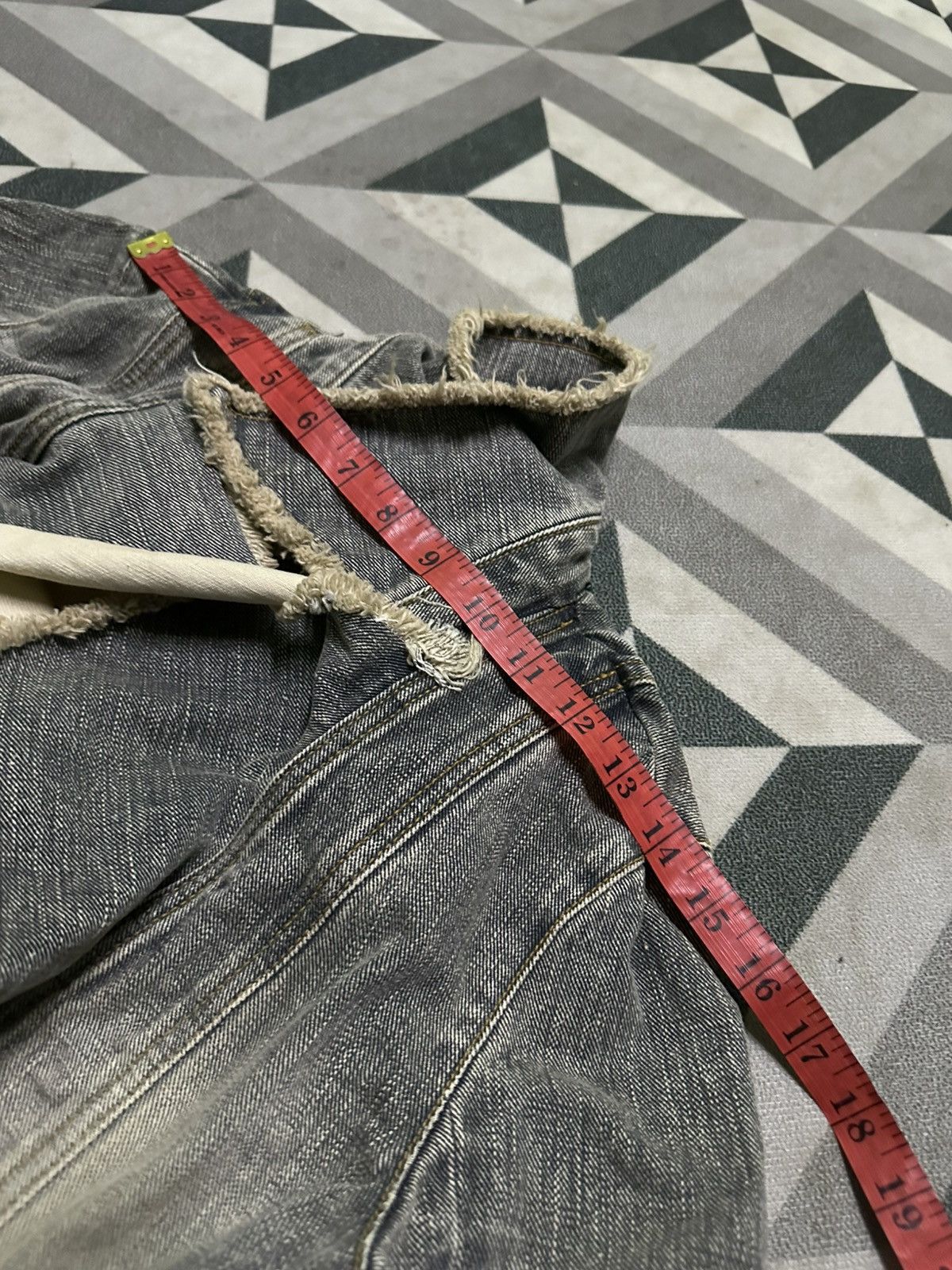 Japanese Brand Grace Continental frill denim jacket with raw-edge design Size M / US 6-8 / IT 42-44 - 13 Thumbnail