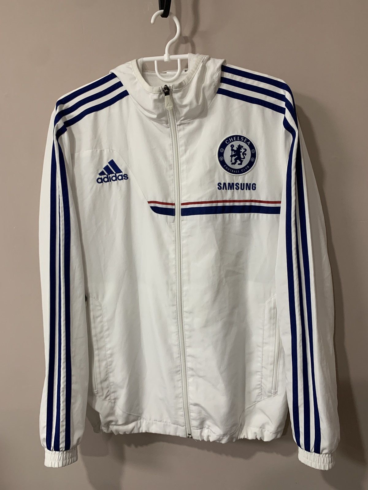 Adidas × Chelsea Soccer Chelsea London Full Zip Football Jacket Adidas Soccer Sz XS Size US XS / EU 42 / 0 - 1 Thumbnail