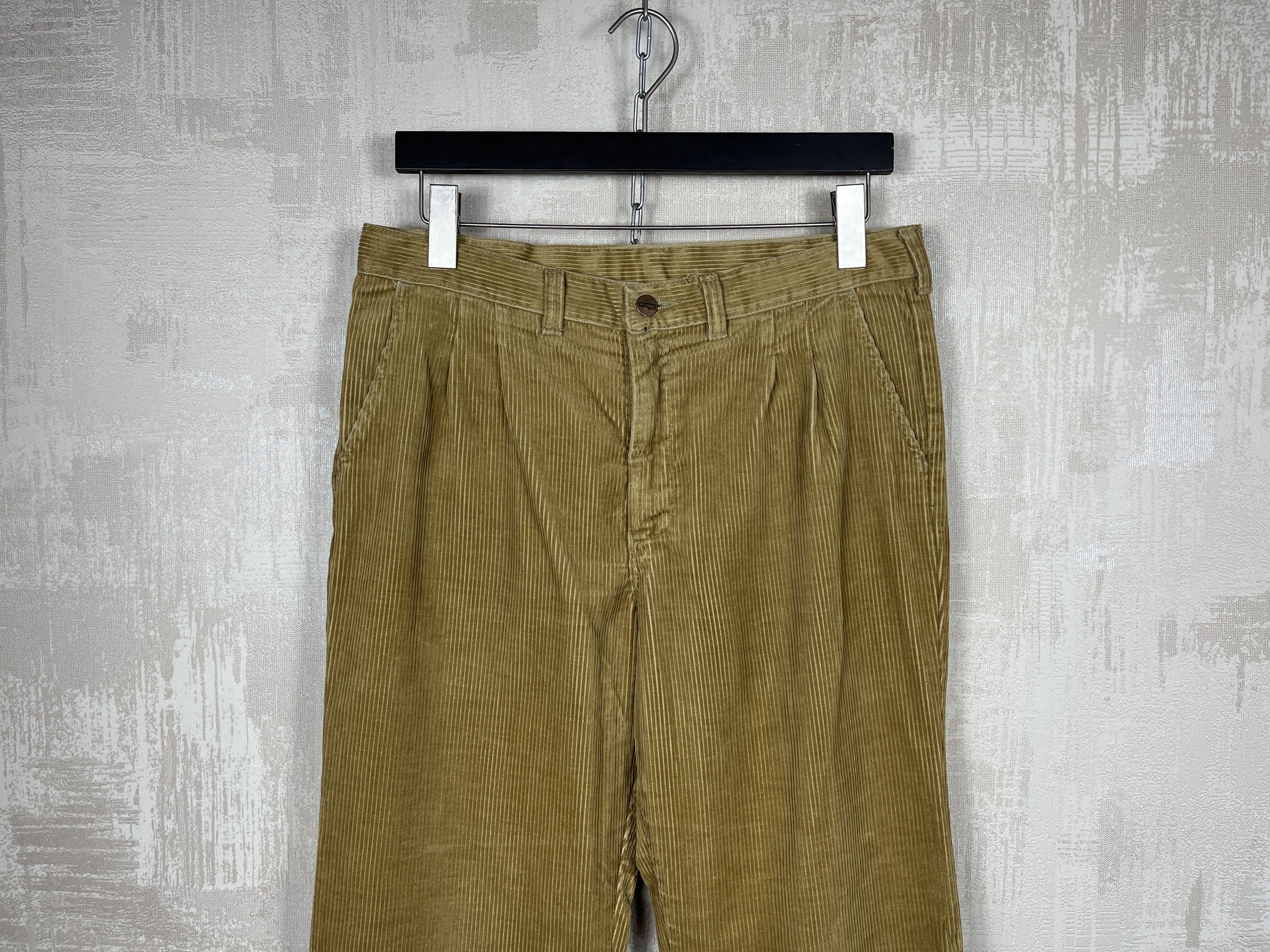 Vintage 70s 80s Wrangler Corduroy Vintage Chino Pants Eclair Zip Size US 34 / EU 50 - 3 Thumbnail