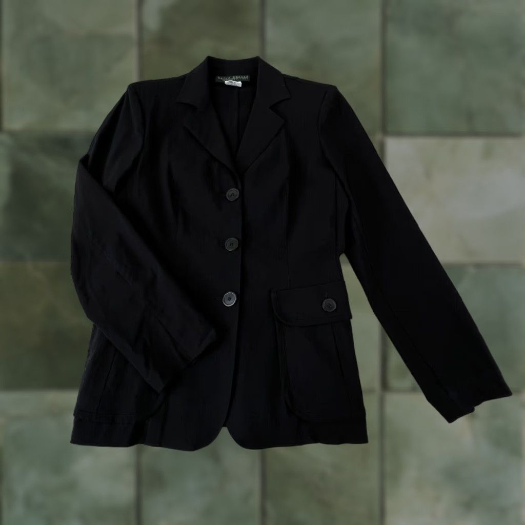 Vintage Harve Benard Womens Blazer Jacket Black with Pink Accent Size 10 Size L / US 10 / IT 46 - 1 Thumbnail