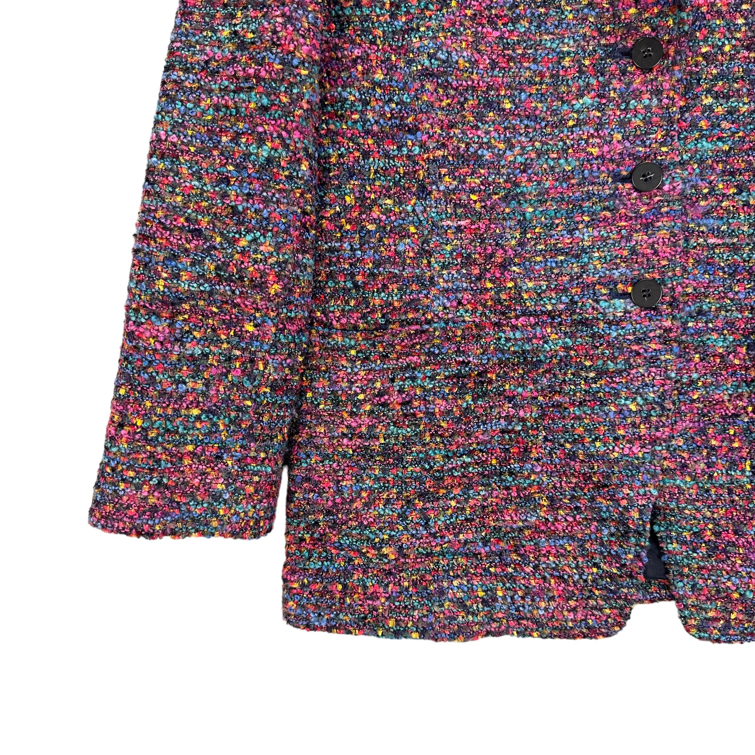 Japanese Brand HISASHI HOSONO TWEED JACKET #7964-193 Size S / US 4 / IT 40 - 4 Thumbnail