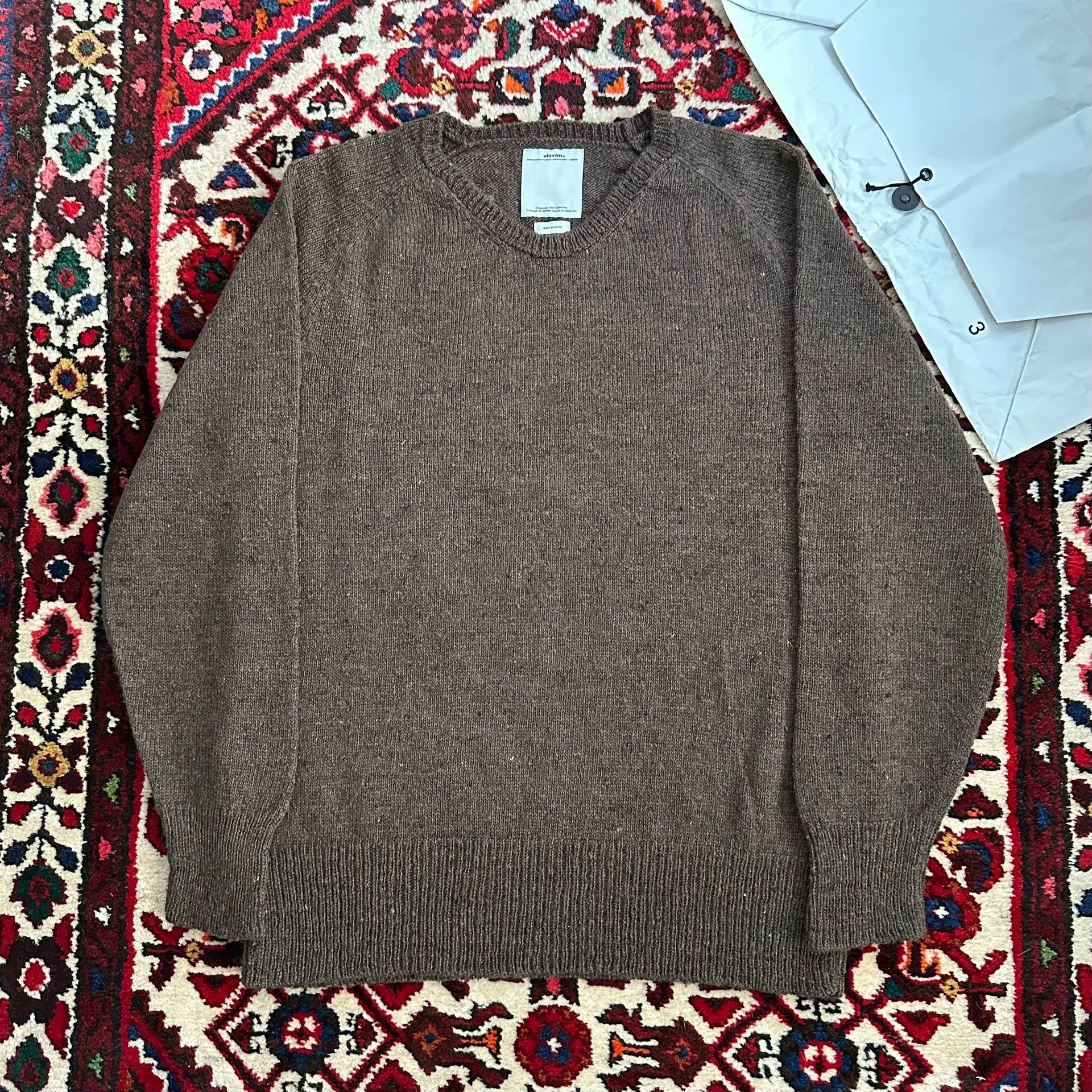 Visvim visvim 17AW COLLEGE MUD Mud Dyed 100% Wool Knit 3 Size US L / EU 52-54 / 3 - 2 Thumbnail
