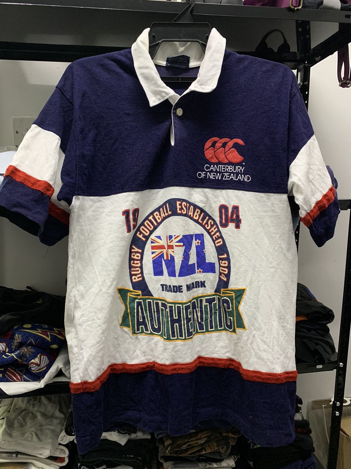 Canterbury of New Zealand VINTAGE KIWI RUGBY FOOTBALL TEAM CANTERBURY OF NEW ZEALAND Size US XL / EU 56 / 4 - 1 Thumbnail
